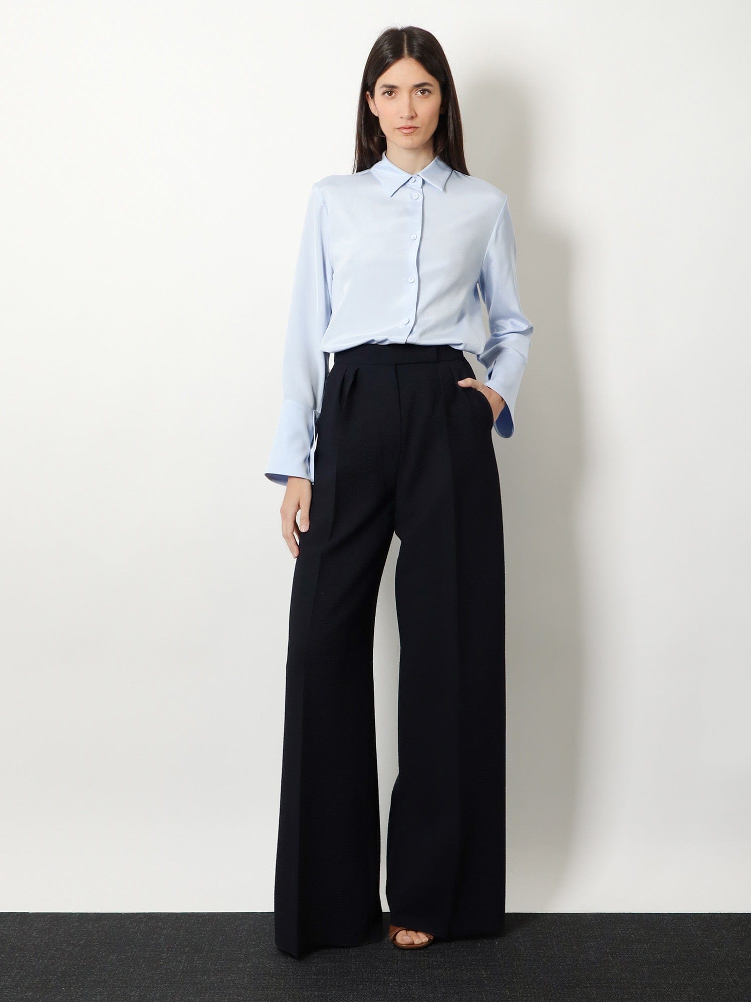 MAX MARA Mxpvoliera stretch silk shirt