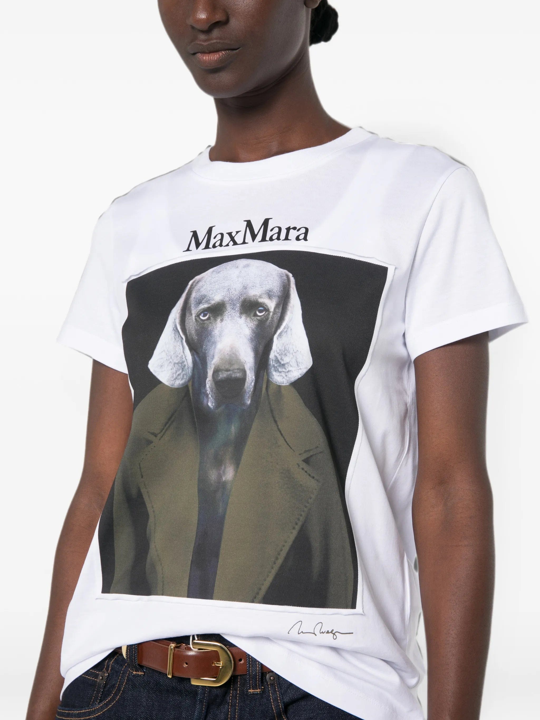 Max Mara Calca print - detail short - sleeve T - shirt