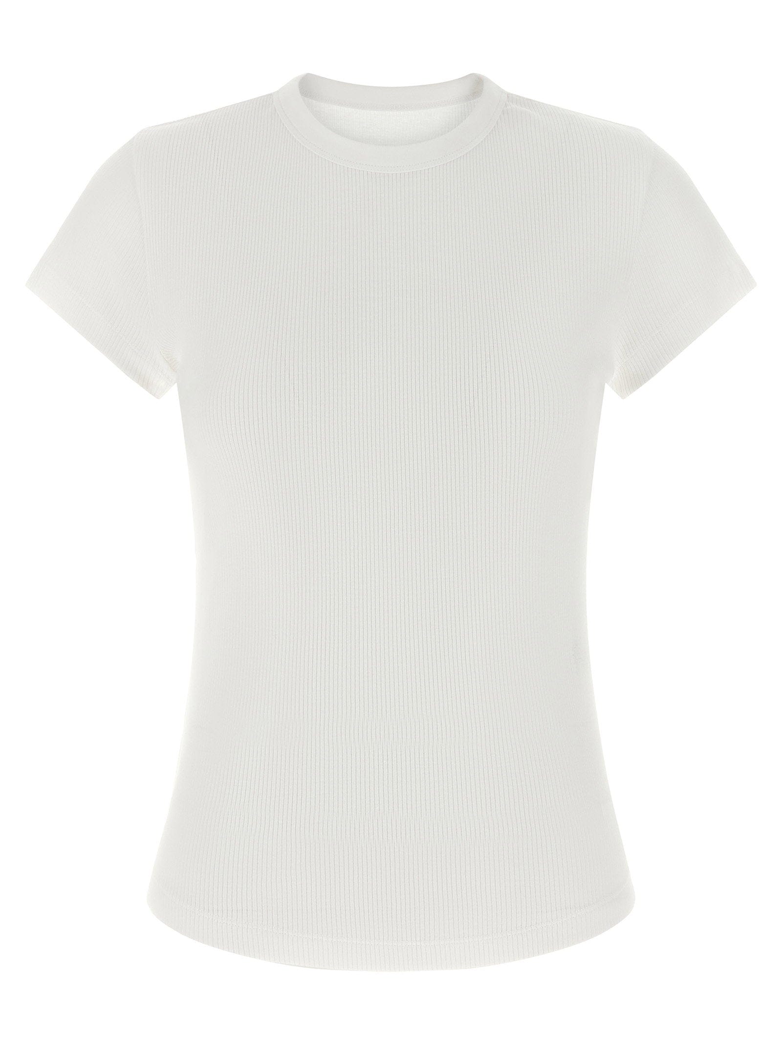 Isabel Marant Ribbed Cotton Jersey T - shirt — White