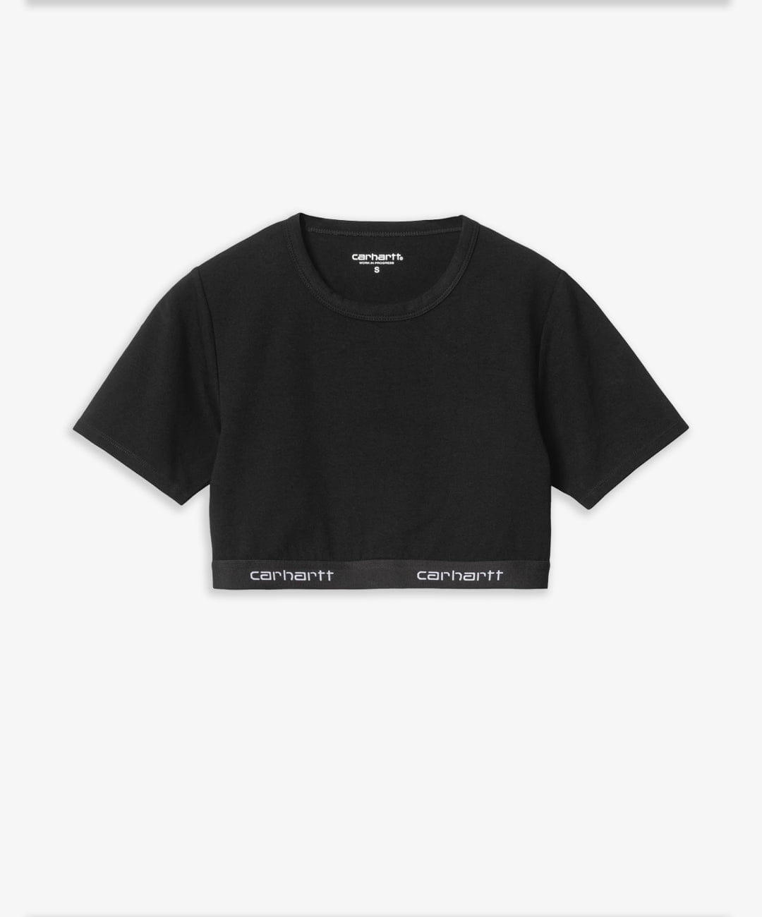 CARHARTT | SCRIPT CROP TOP { BLACK