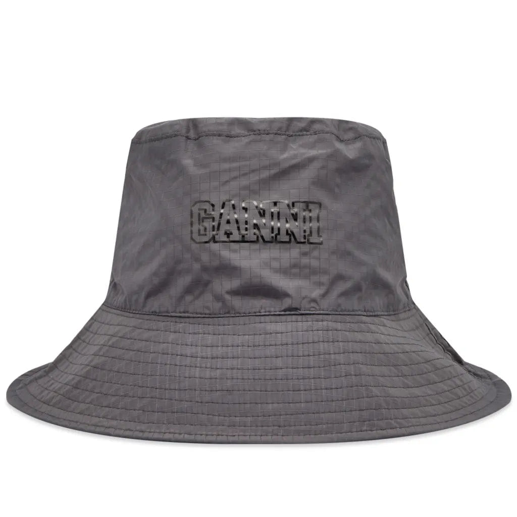 Ganni Bucket Hat Phantom Black