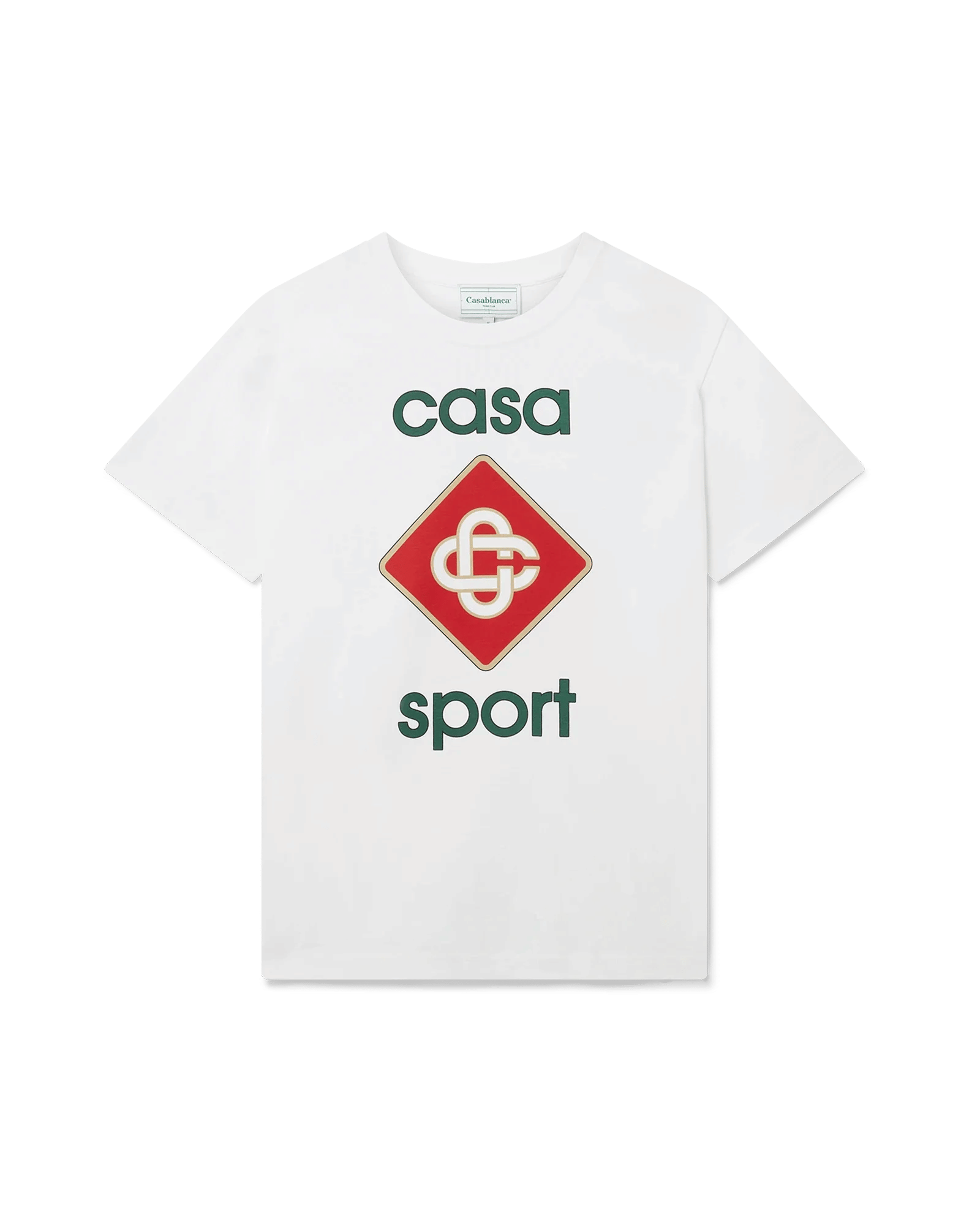 Casablanca Sport Logo Printed T-Shirt White
