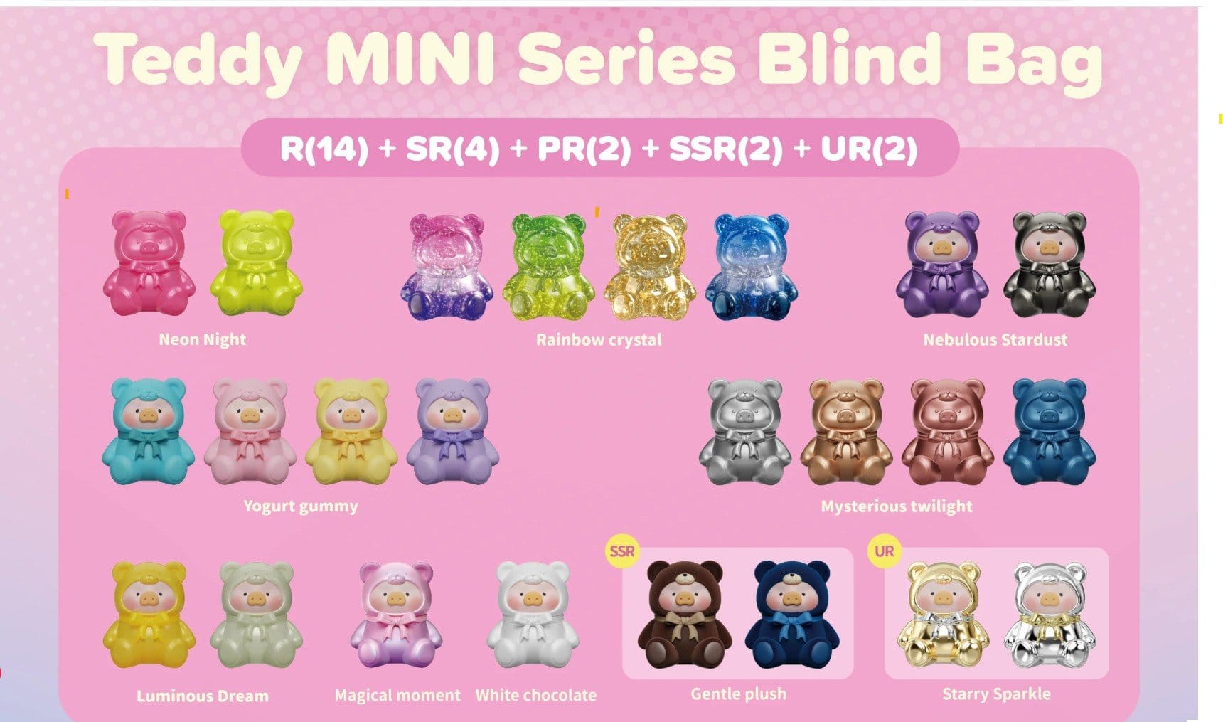 Yan888 LuLu the Piggy - Teddy MINI Sitting (Blind Bag) - ToyZero