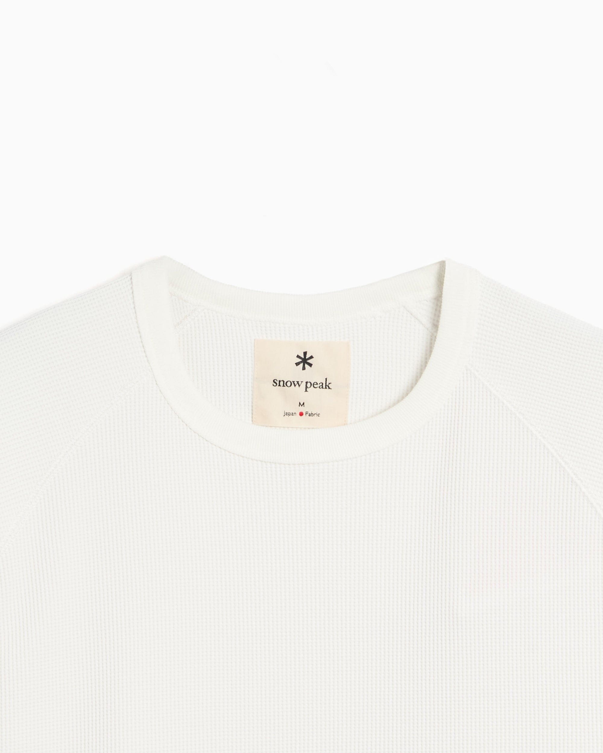 Snow Peak Camiseta Relaxed Repelente al agua Snow Peak Dry Waffle para hombre