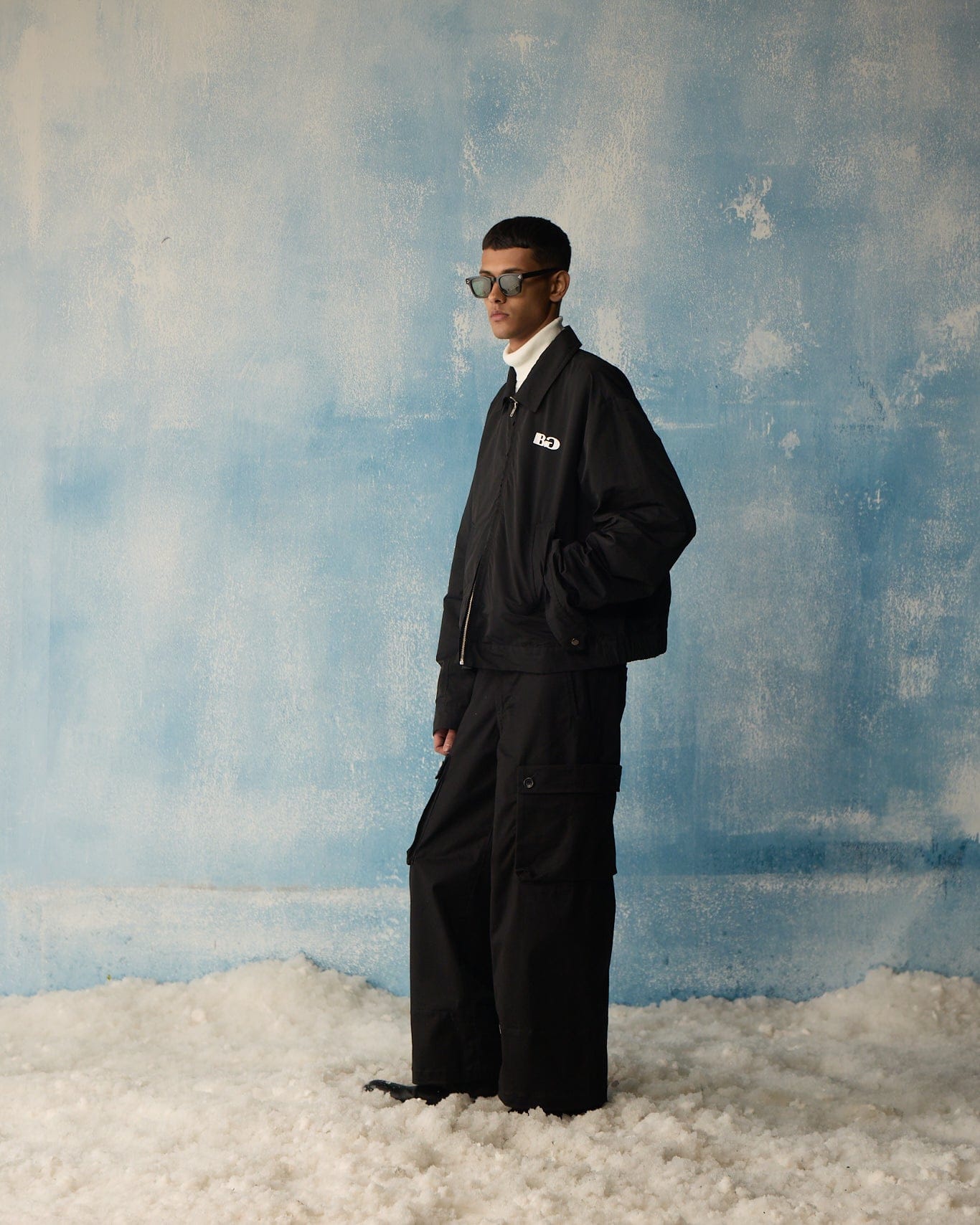 UTILITY Black Boxy Utility Jacket