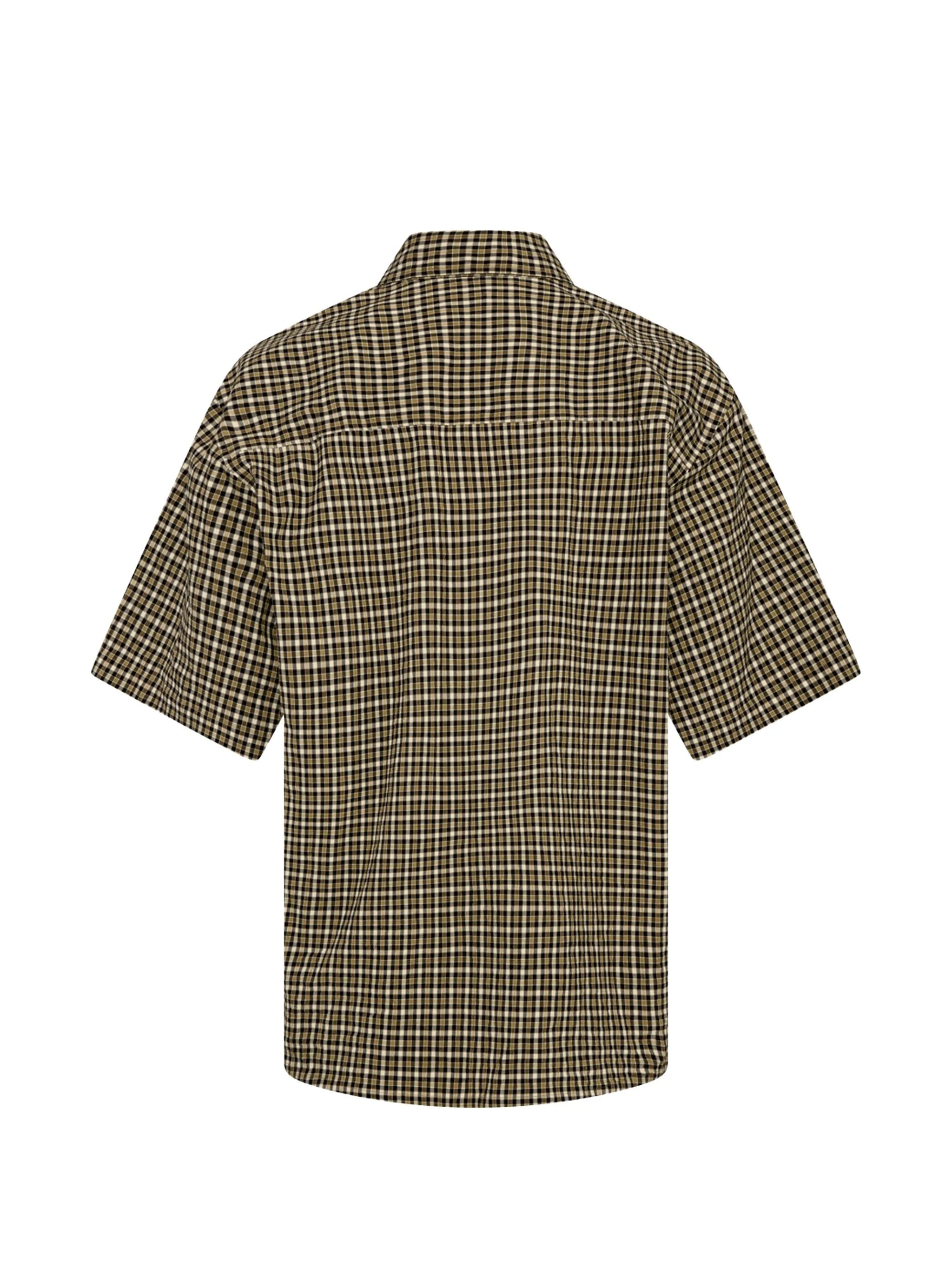 Martine Rose checked panel polo shirt