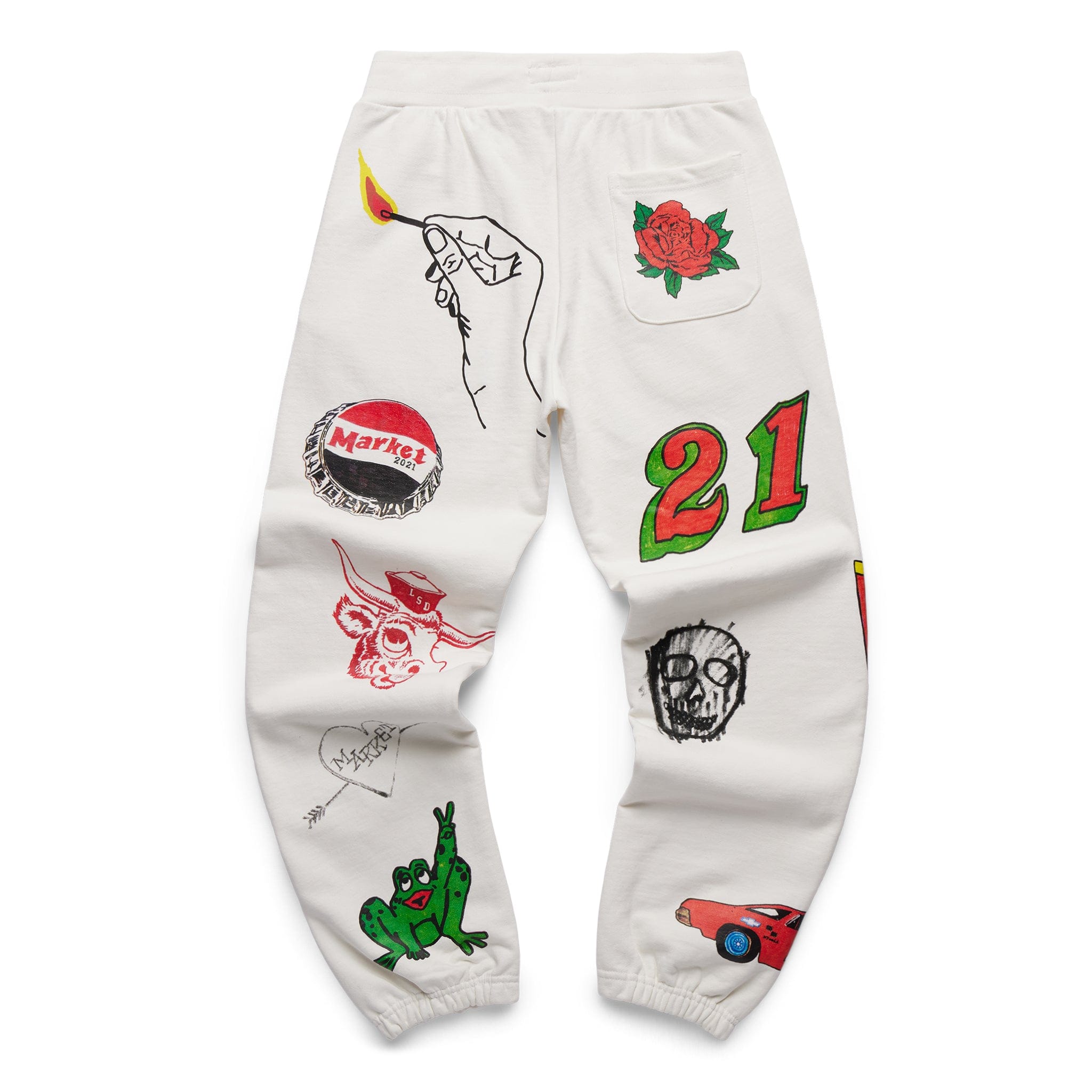 Market VARSITY HAND - DRAWN SWEATPANTS