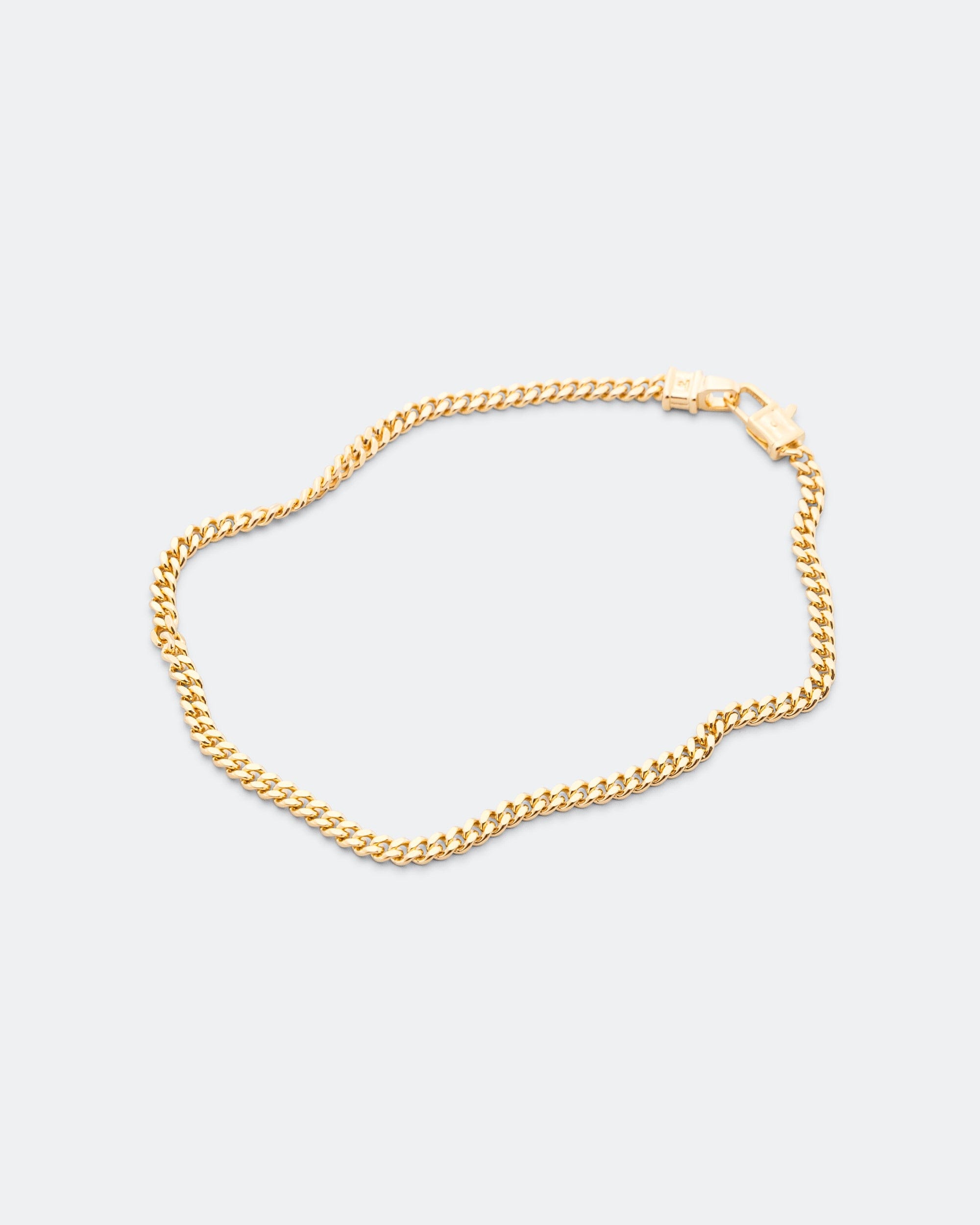 Tom Wood Curb Bracelet M - 18K Gold/925 Silver Gold