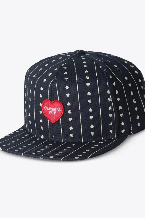 Carhartt WIP DREWE PINSTRIPE HEART CAP