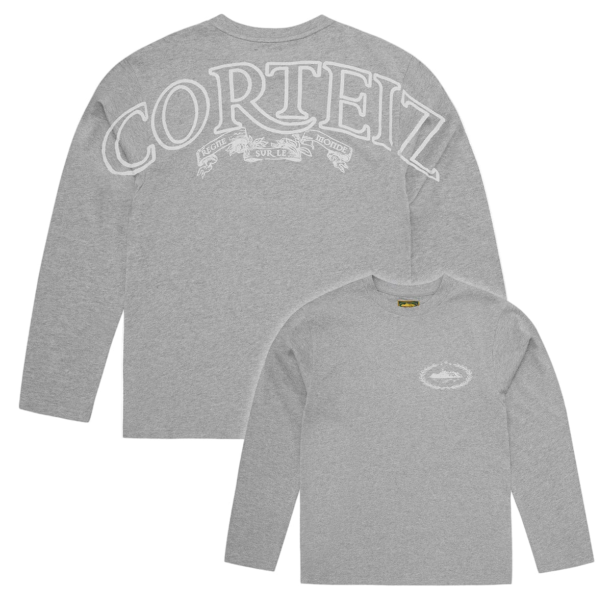 Corteiz Royale Heavyweight Long Sleeve T-Shirt Heather Grey