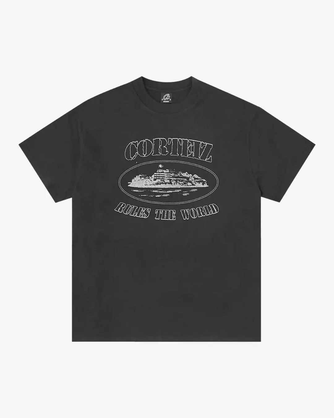 Corteiz Reflective Alcatraz T-Shirt Triple Black