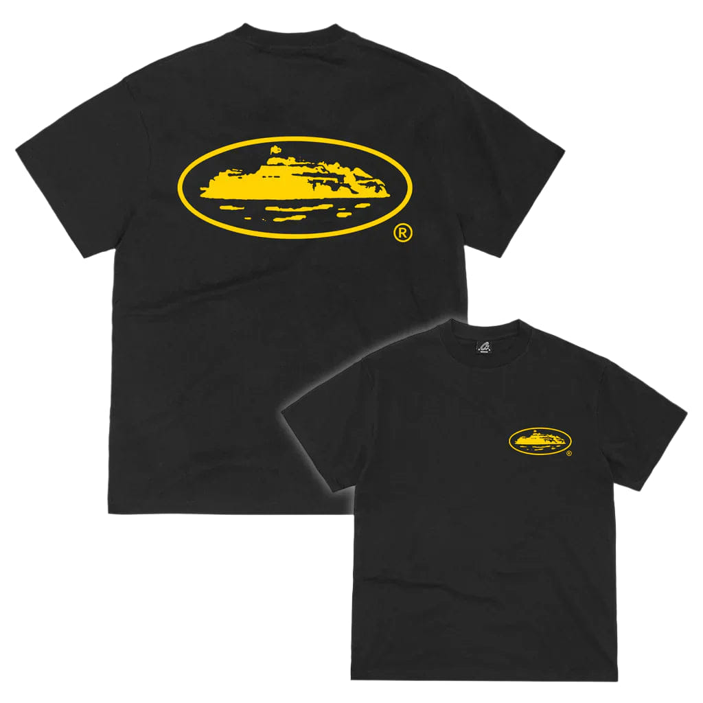 Corteiz OG Island T-Shirt Black Yellow
