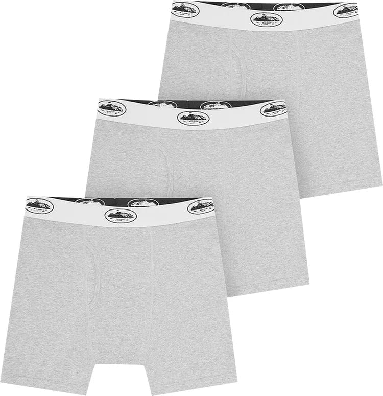 Corteiz Alcatraz Boxers (3 Pack) Grey