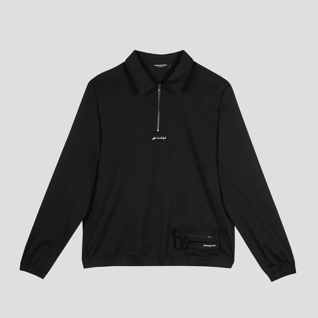 Amongst Few - Sport Quarter Zip Jacket (Black)