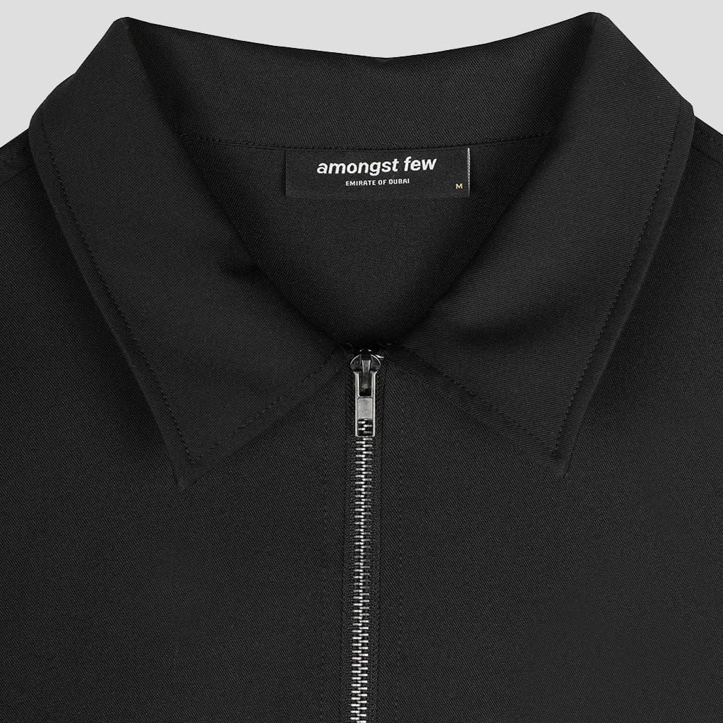 Amongst Few - Sport Quarter Zip Jacket (Black)