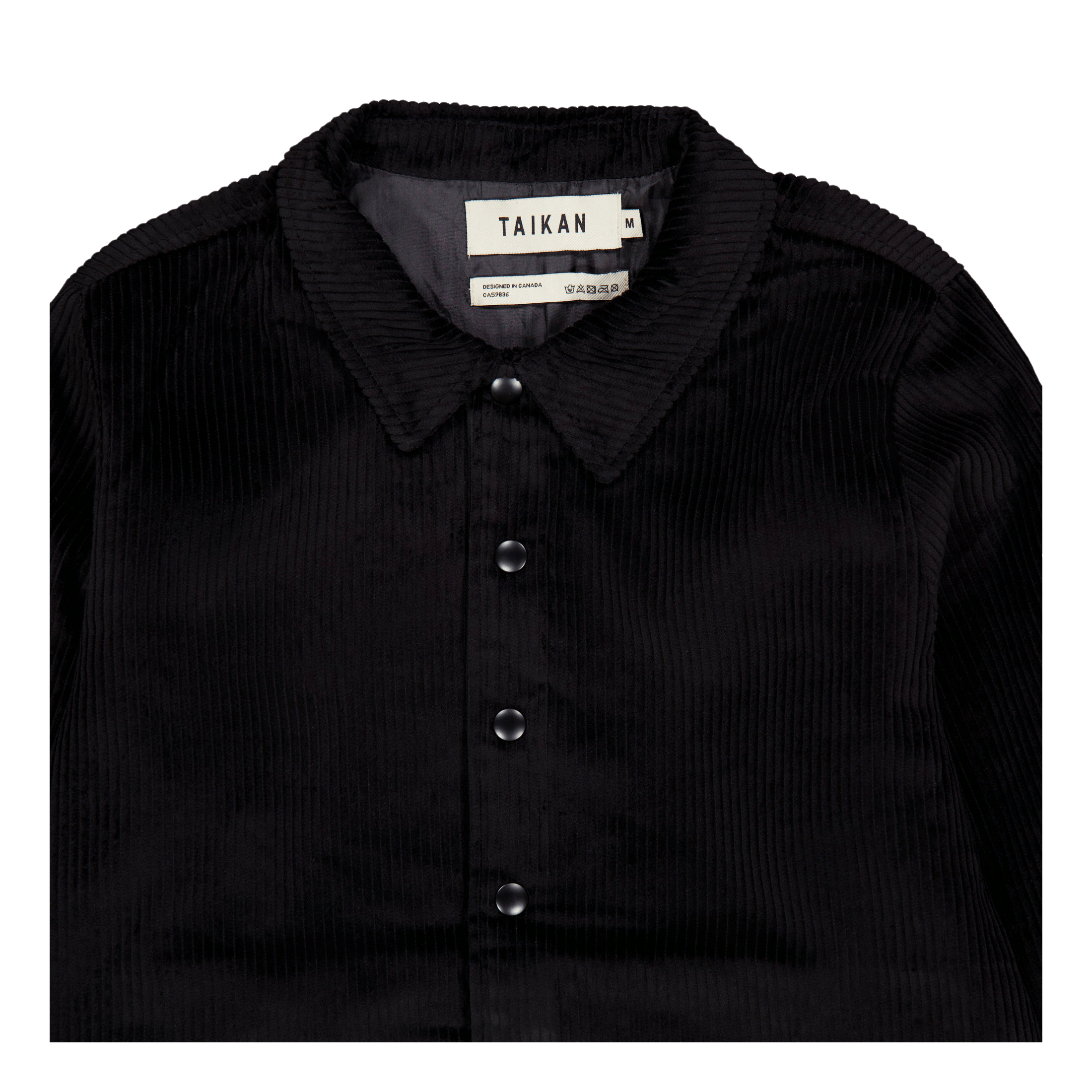 Taikan Corduroy Manager's Jacket - blac Black