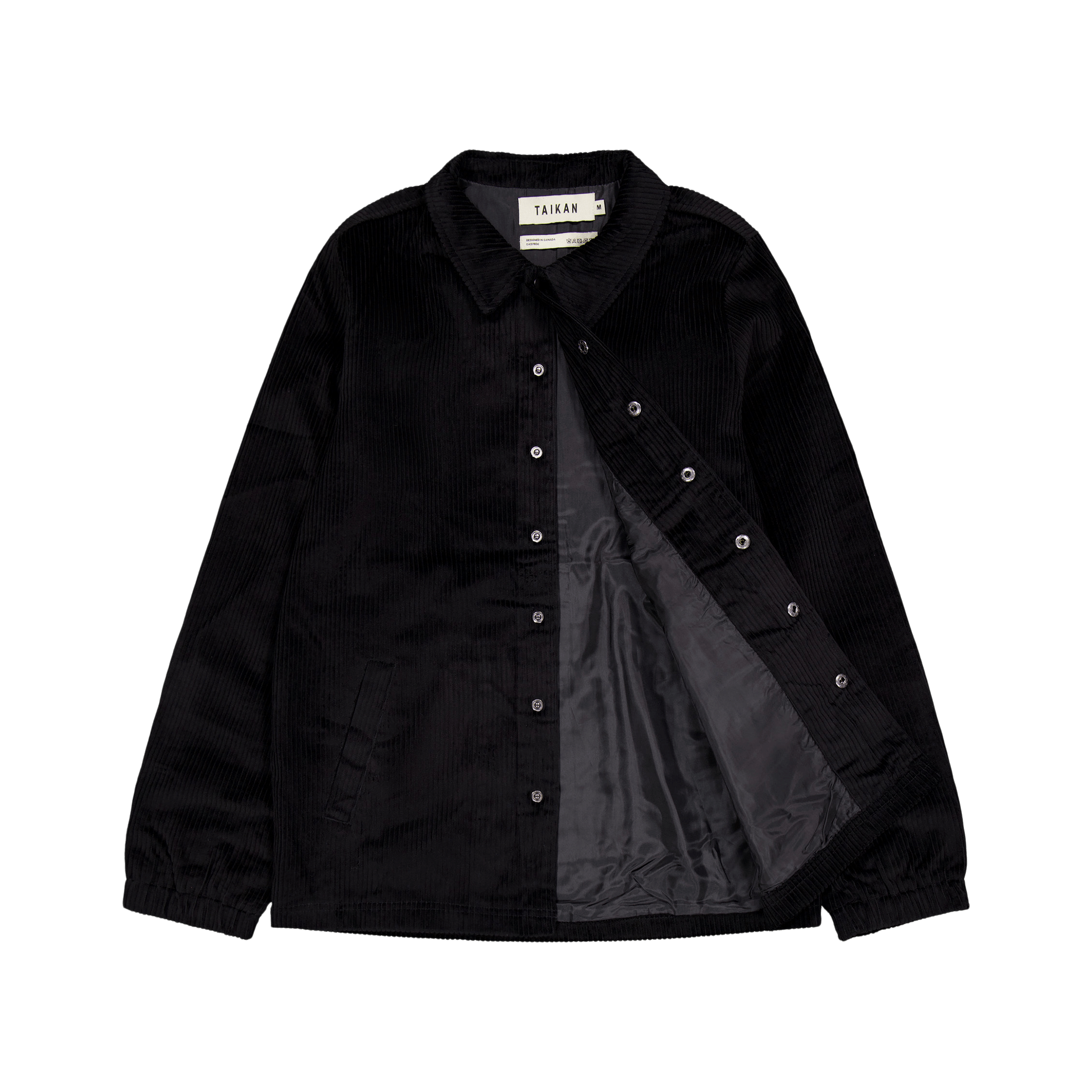 Taikan Corduroy Manager's Jacket - blac Black