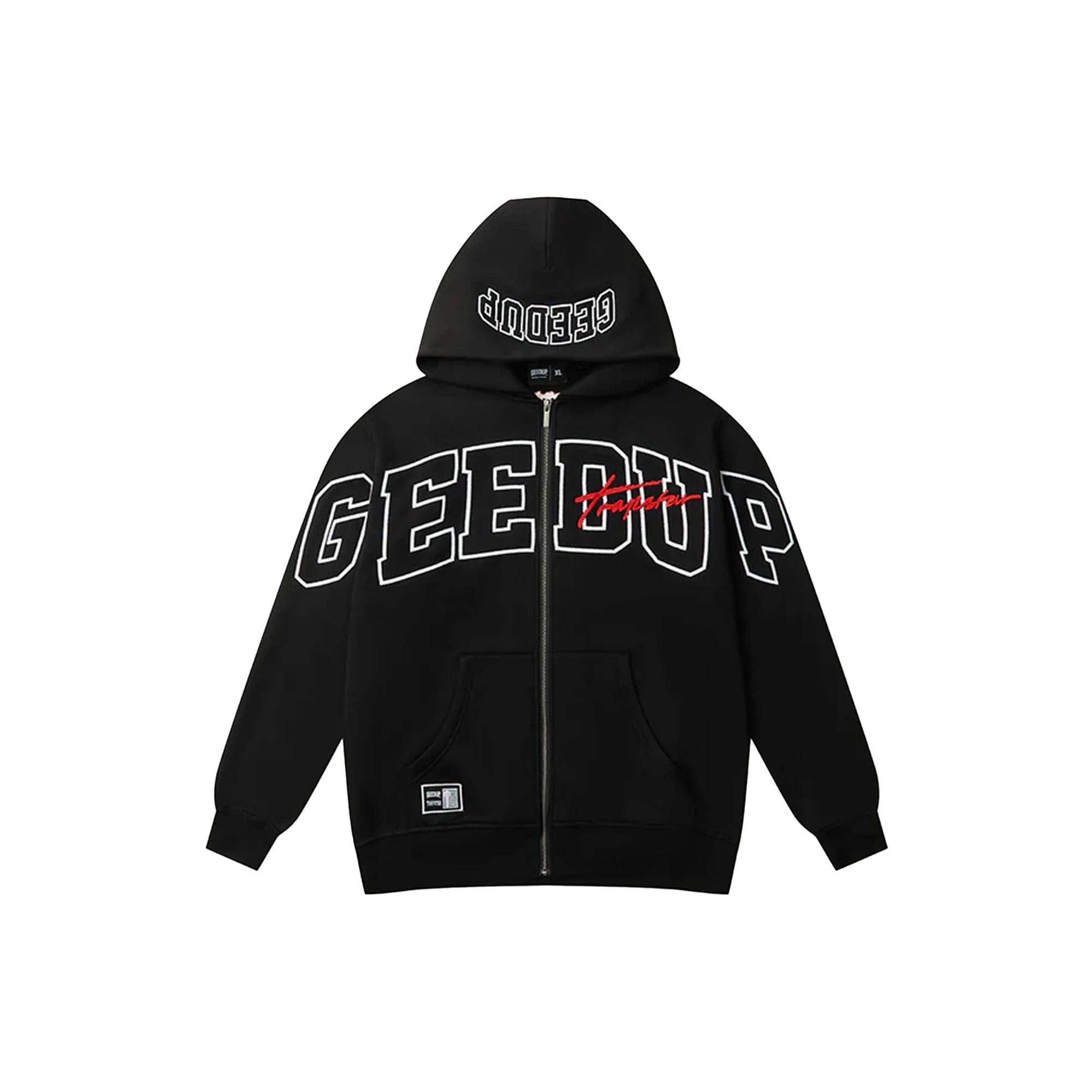 Geedup Team Logo x Trapstar Signature Jacket Black / White / Red (2025)