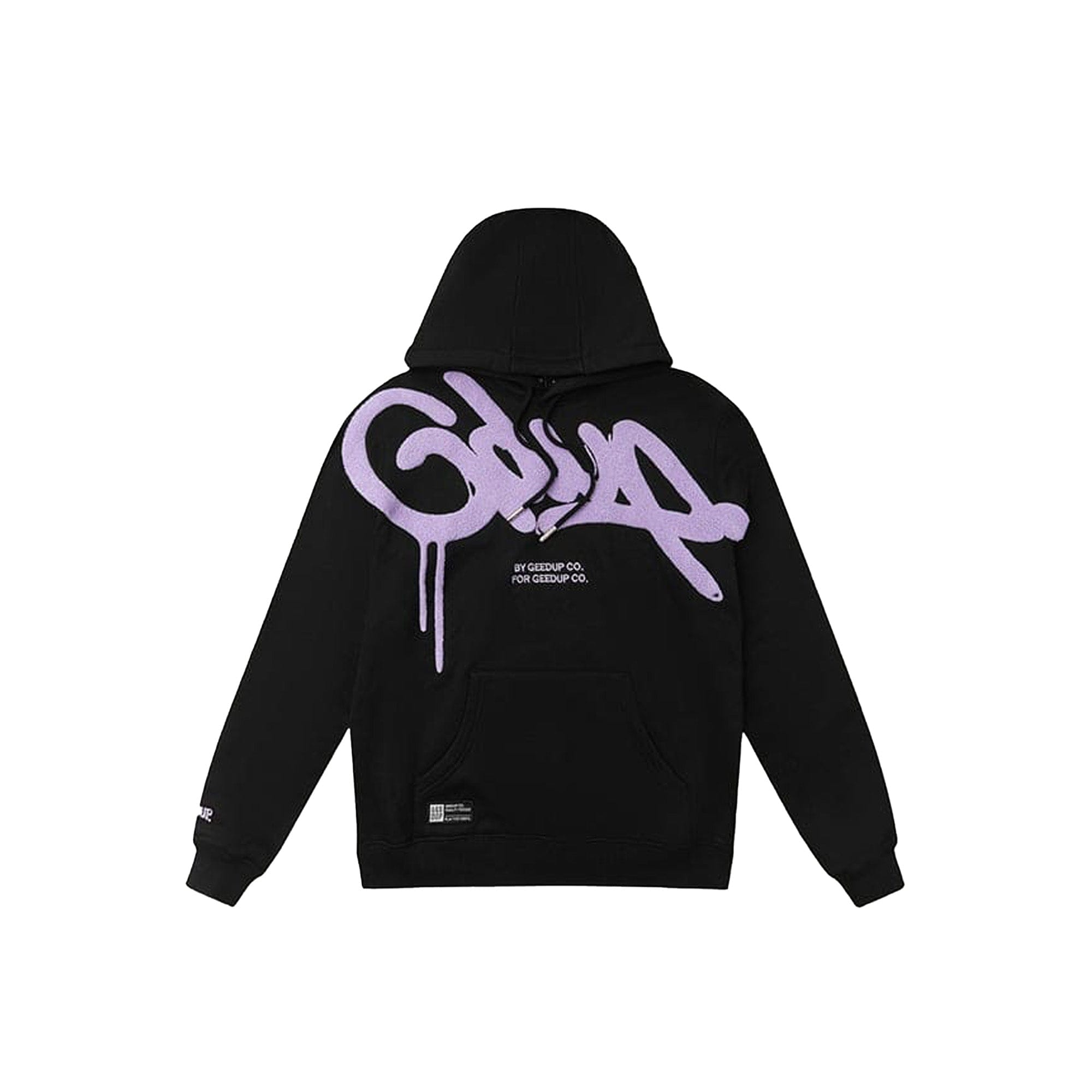 Geedup Handstyle Hoodie Black / Lavender (2024)