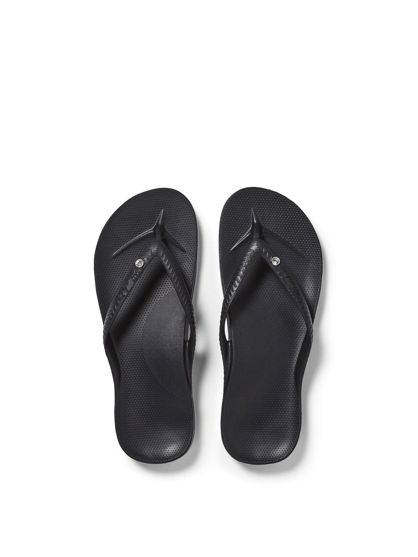 Archies Arch Support Crystal Flip - Flops Black