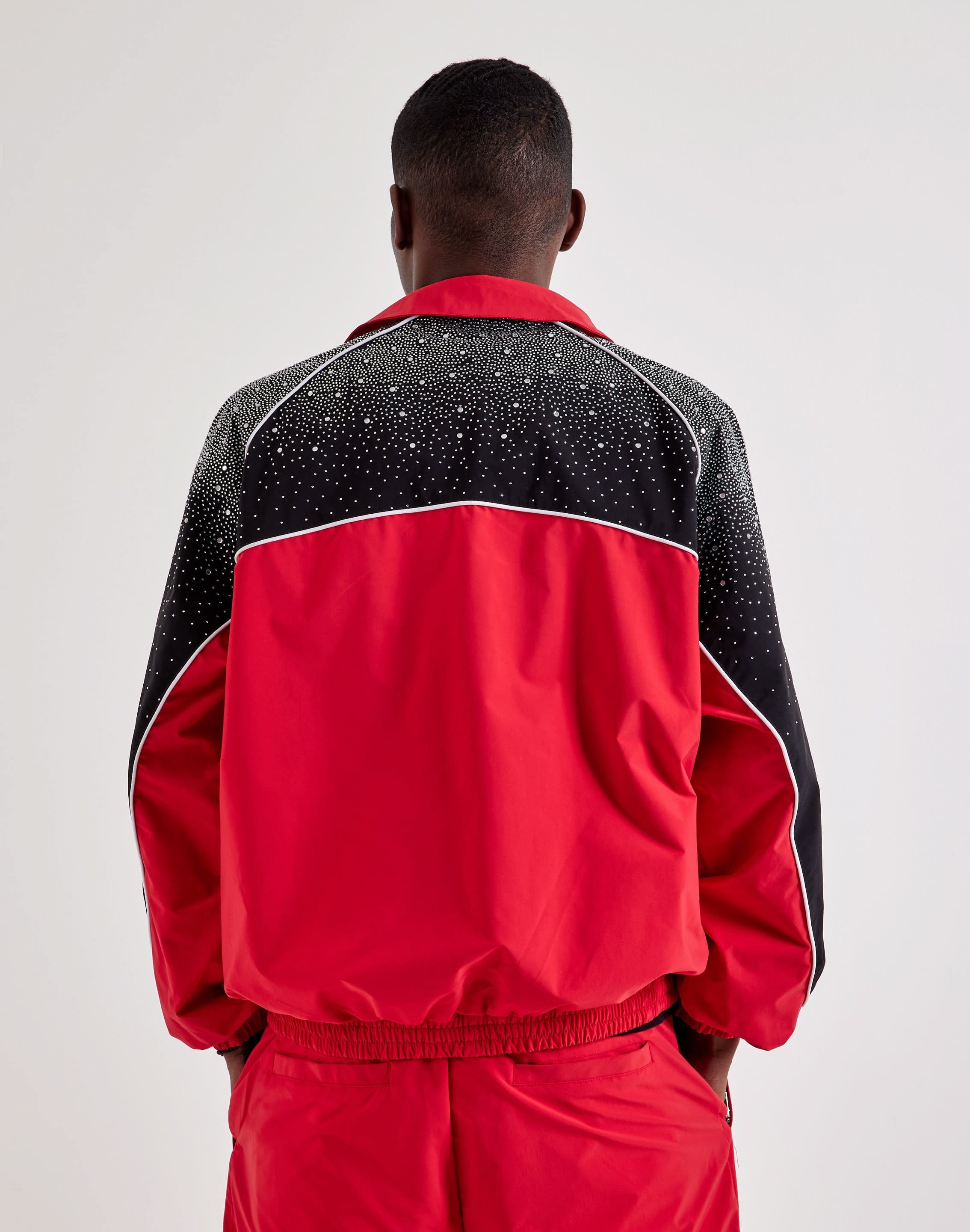 Kindred Clothing Nylon Rhinestone Jacket