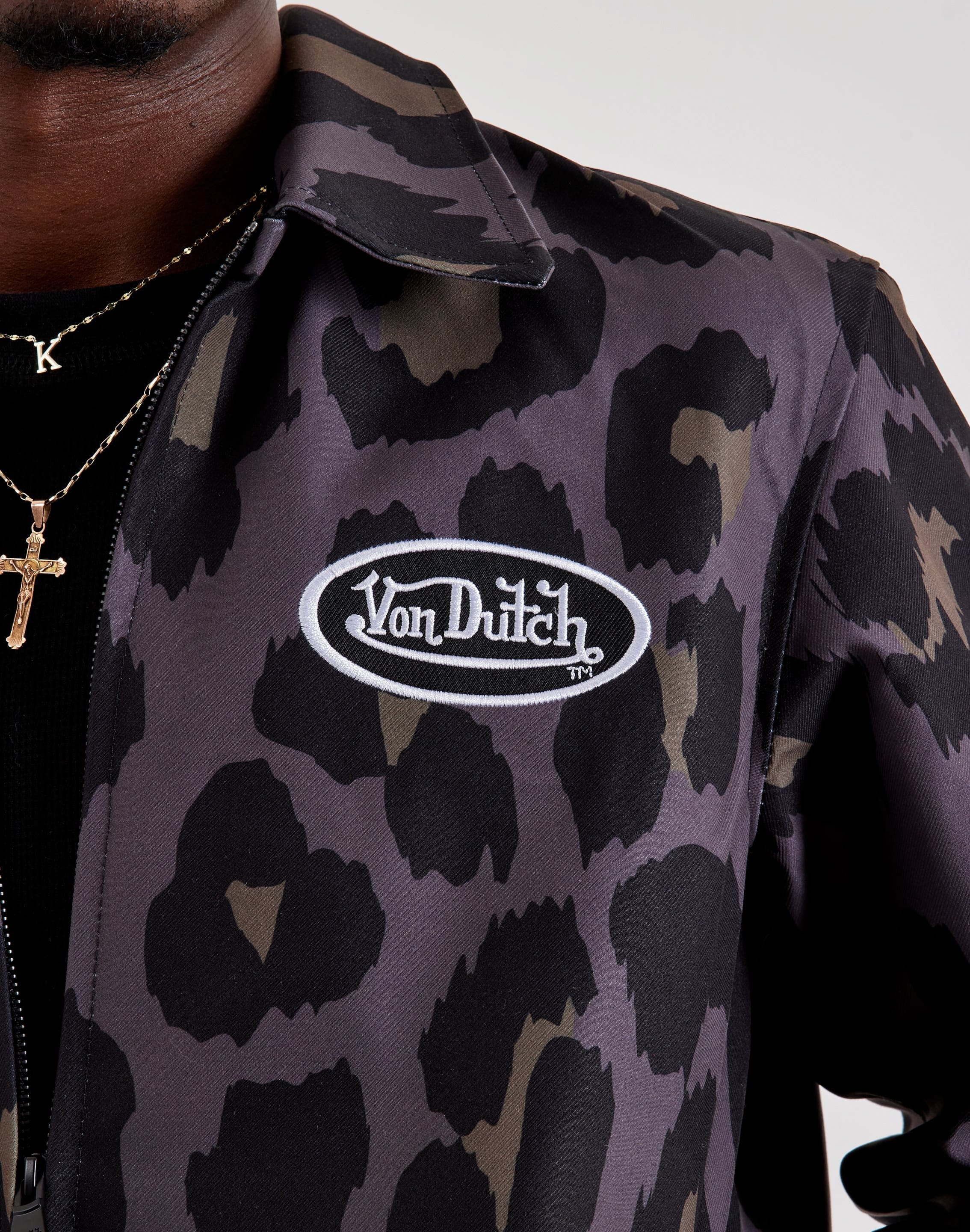 Von Dutch Originals Animal Print Jacket