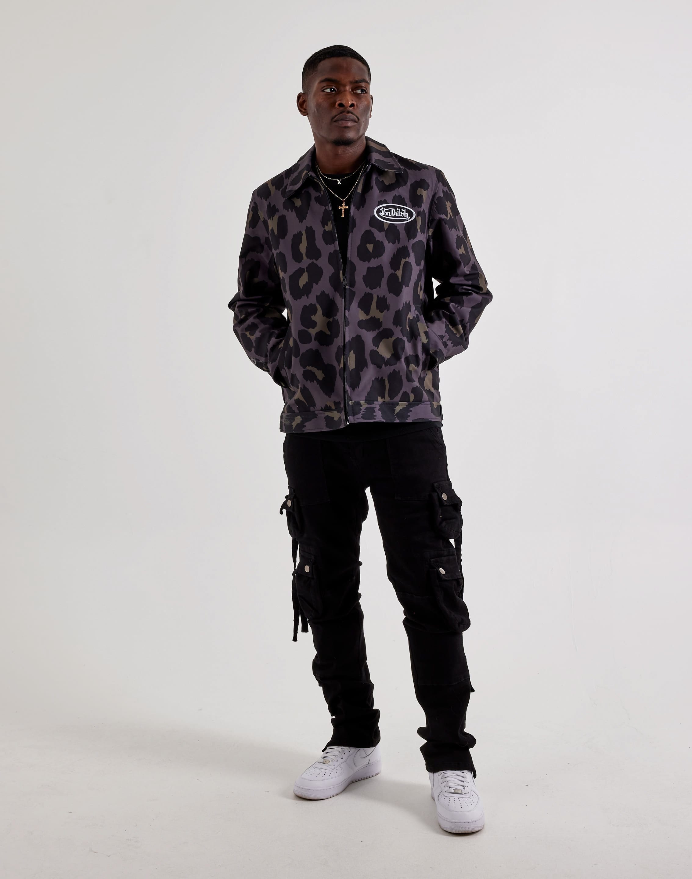 Von Dutch Originals Animal Print Jacket