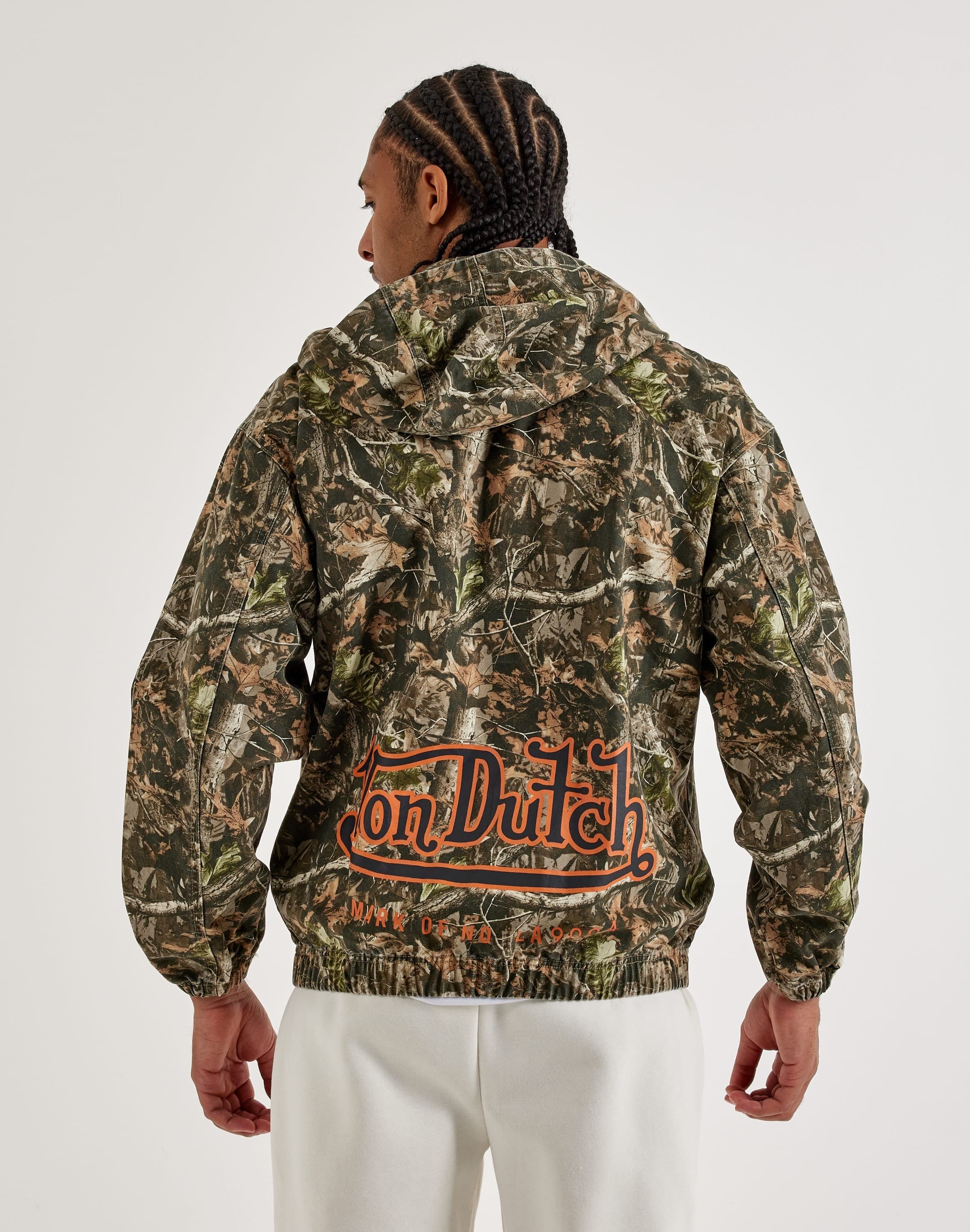 Von Dutch Realtree Camo Full - Zip Canvas Hoodie