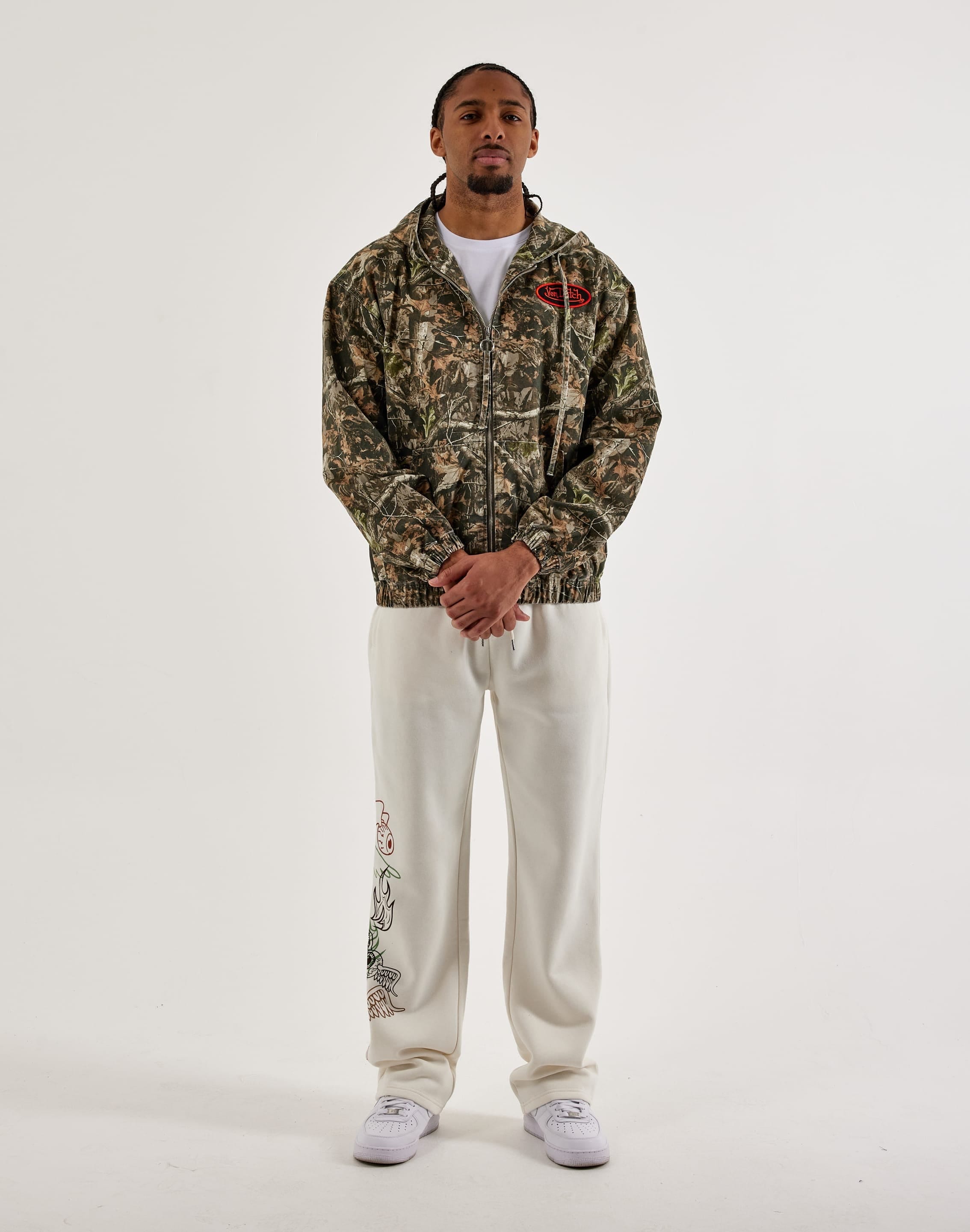 Von Dutch Realtree Camo Full - Zip Canvas Hoodie
