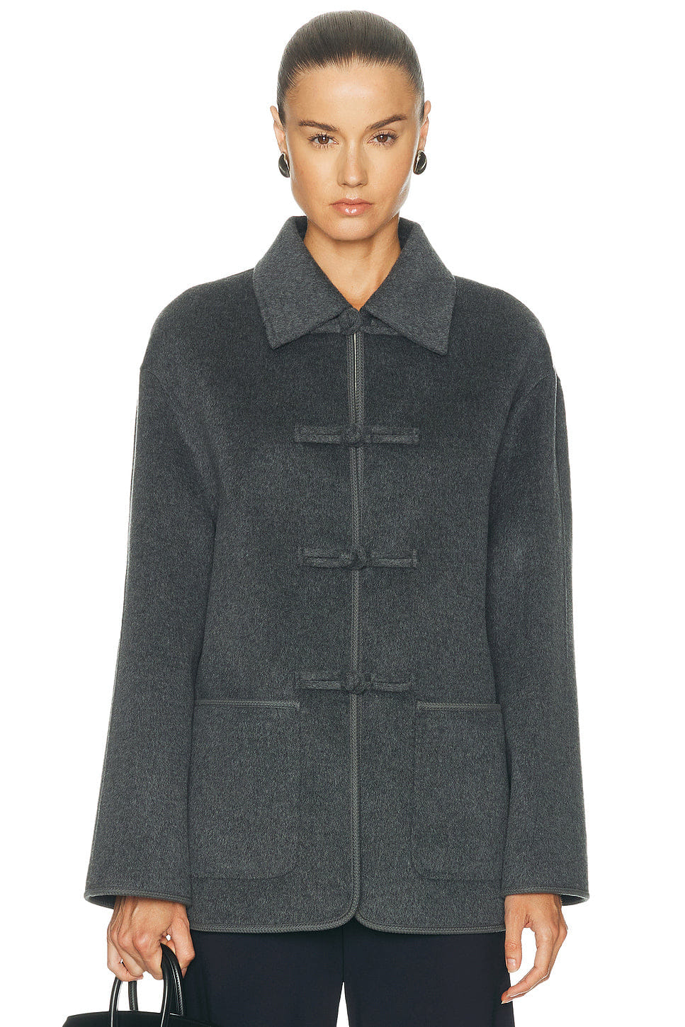 Rohe Double Faced Wool Pankou Closure Jacket