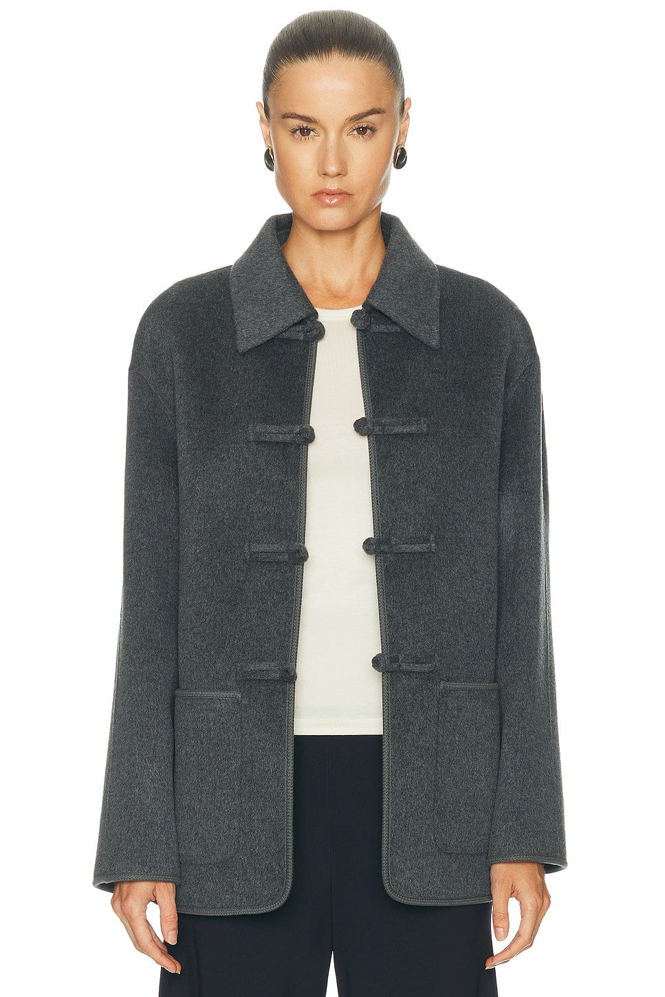 Rohe Double Faced Wool Pankou Closure Jacket