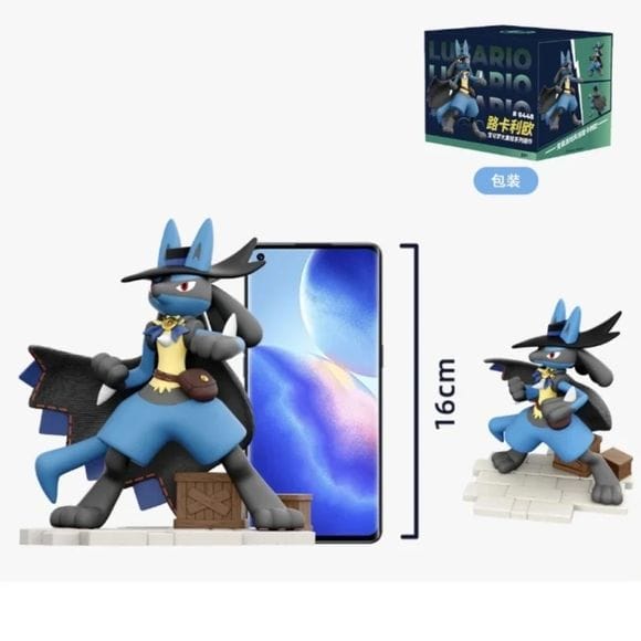 Langbowang Holly Box Pokemon Unite Clothed Figure Series PVC Statue - Lucario