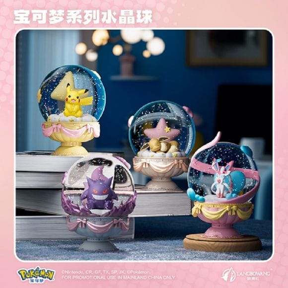 Langbowang Pokemon Crystal Ball Snow Globe Series Figure - Gengar