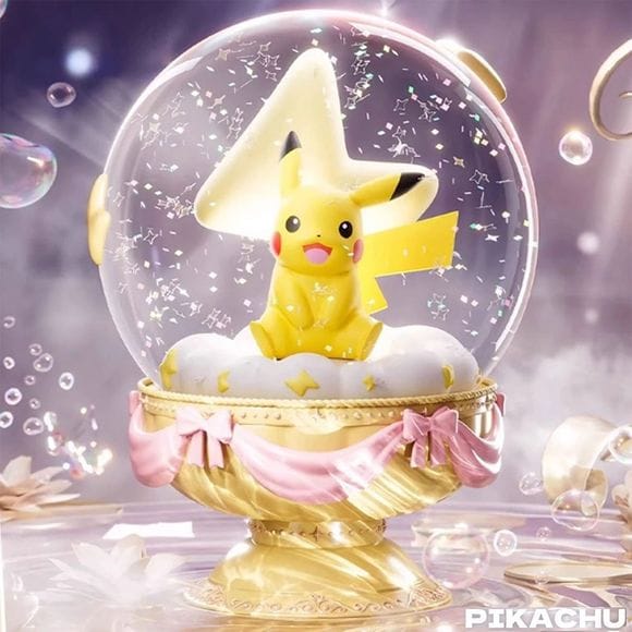 Langbowang Pokemon Crystal Ball Snow Globe Series Figure - Pikachu