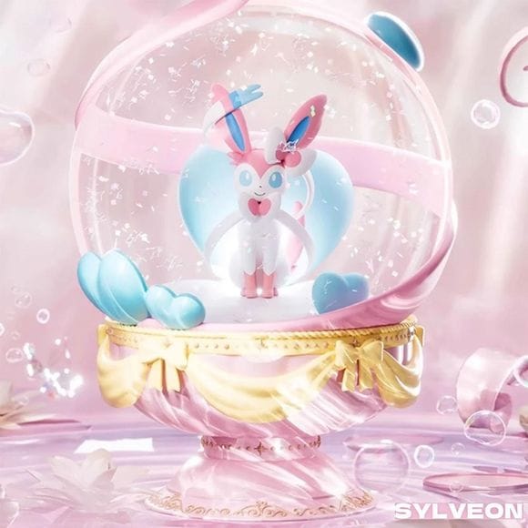Langbowang Pokemon Crystal Ball Snow Globe Series Figure - Sylveon