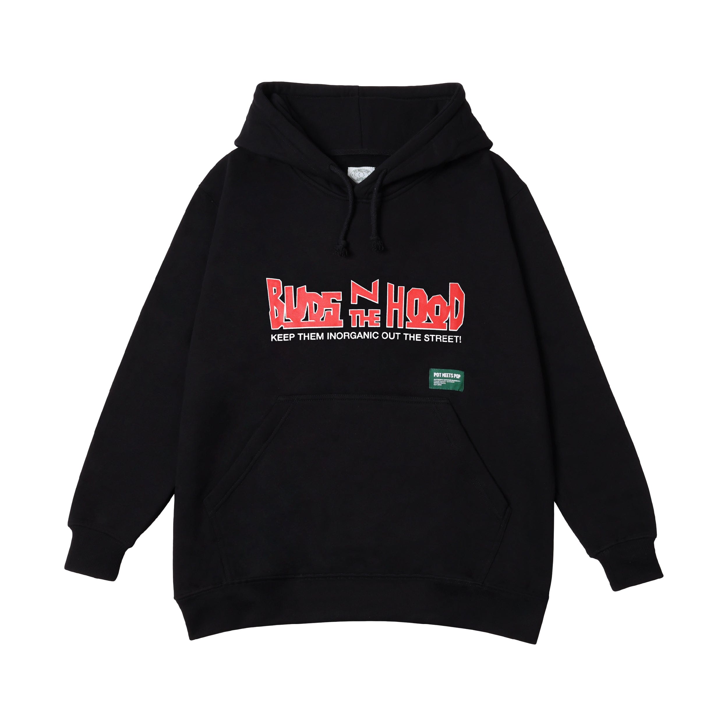 Pot Meets Pop Budz In The Hood Hoodie - Black