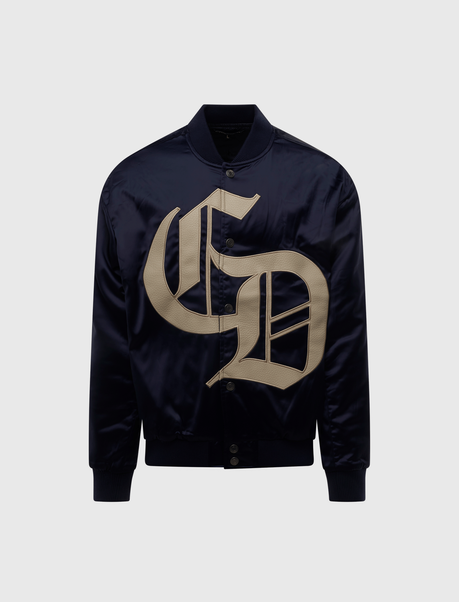 Criminal Damage XL LOGO SATIN BOMBER JACKET