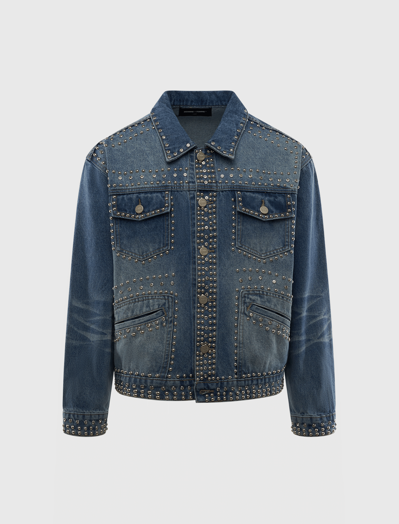 HOMME FEMME ORNAMENT DENIM JACKET