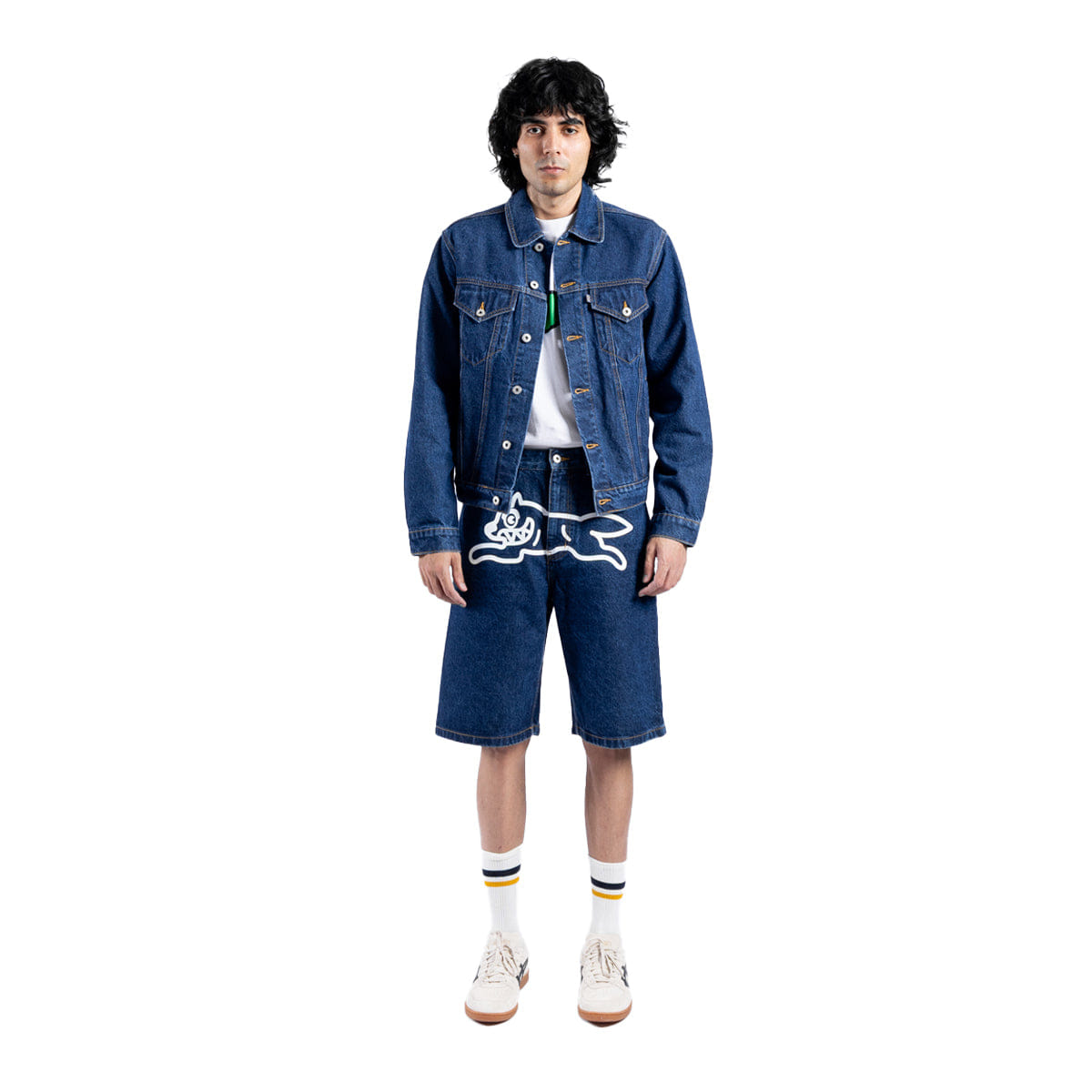 ICE CREAM Running Dog Denim Trucker Jacket Indigo