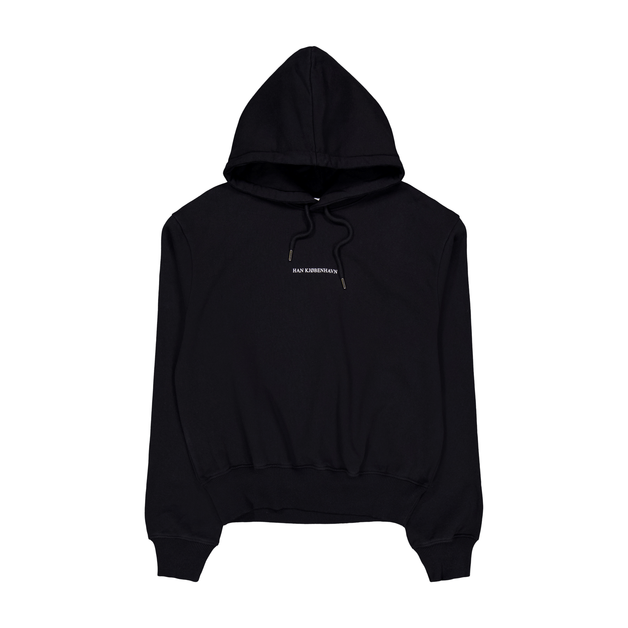 Han Kjobenhavn Supper Cropped Relaxed Hoodie Black