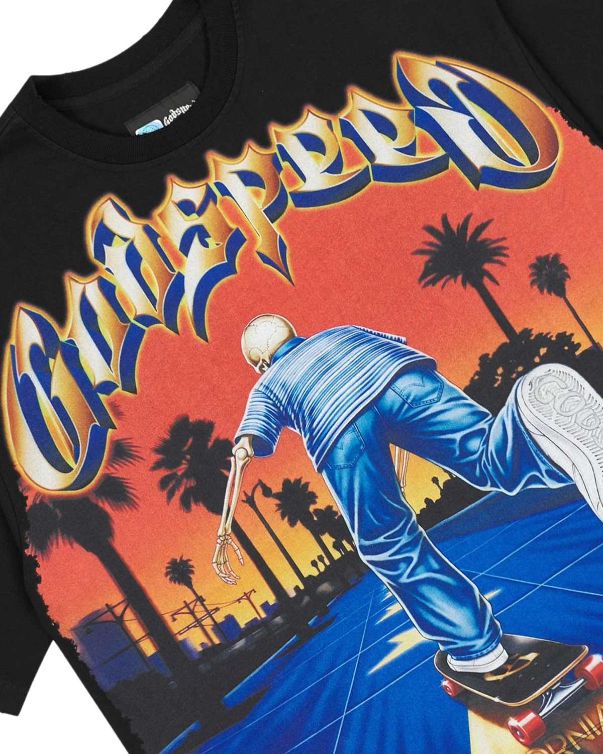 Godspeed Kick Push T-Shirt Black