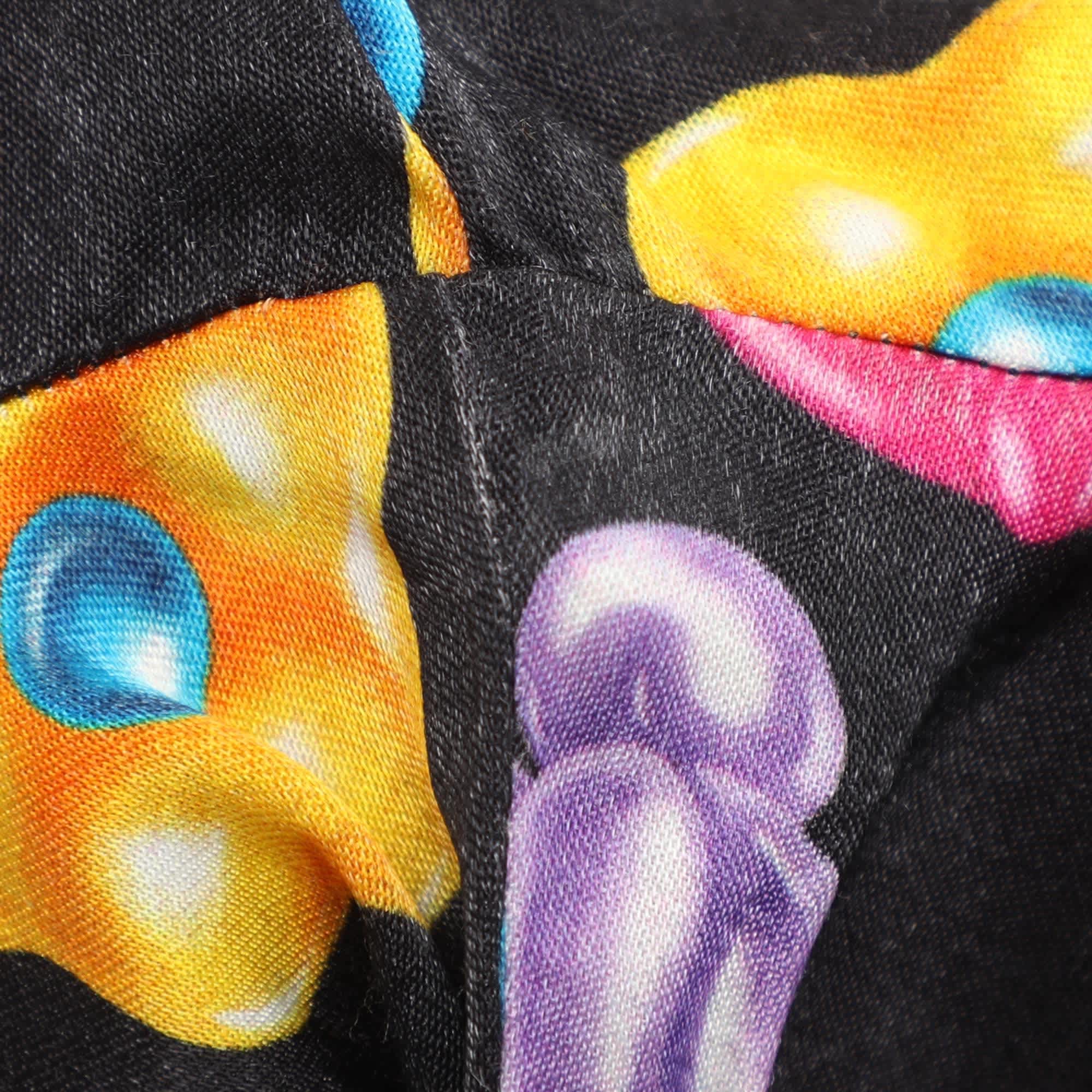 Love Moschino Multicolor Printed Satin Maxi Dress
