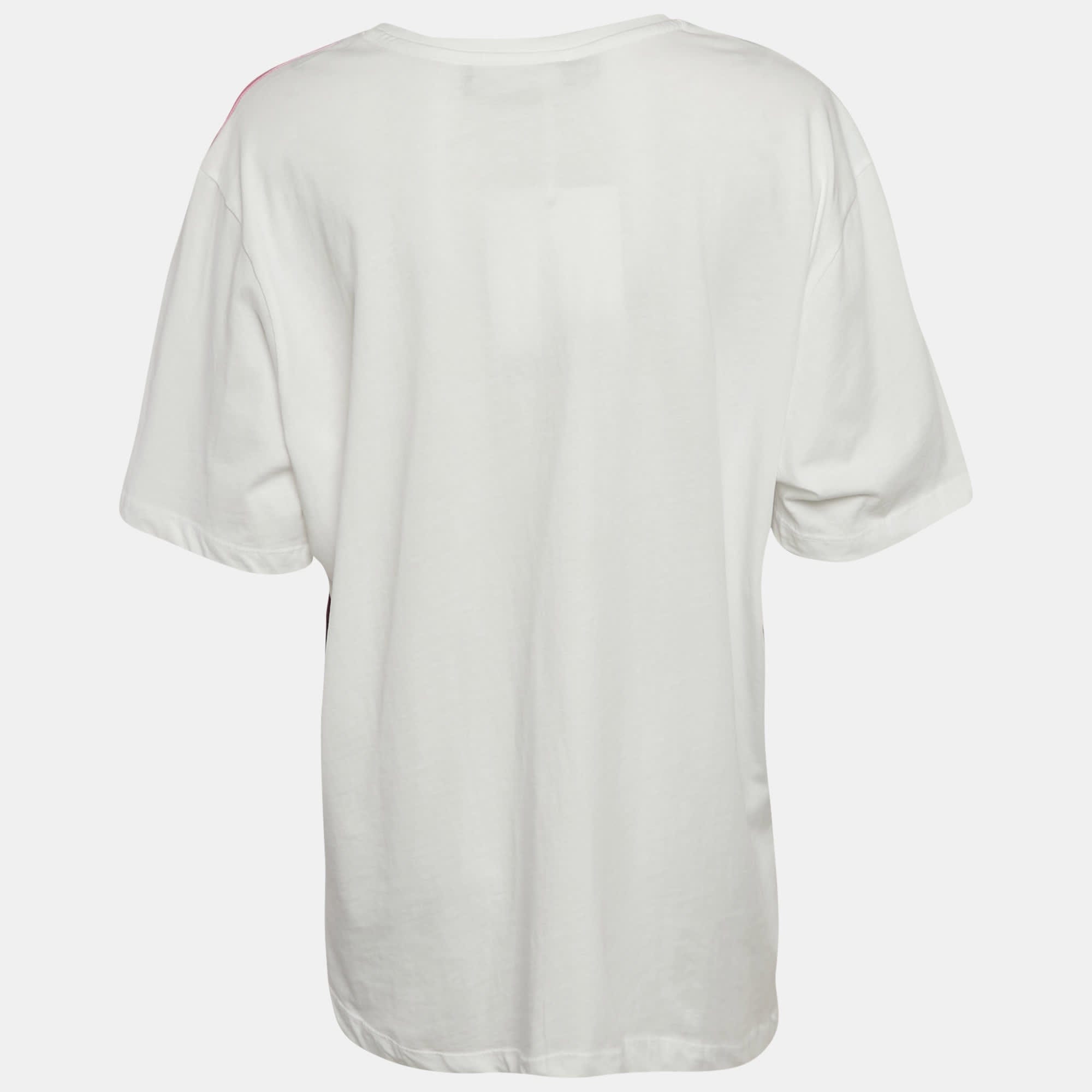 Love Moschino Pink Printed Jersey T - Shirt