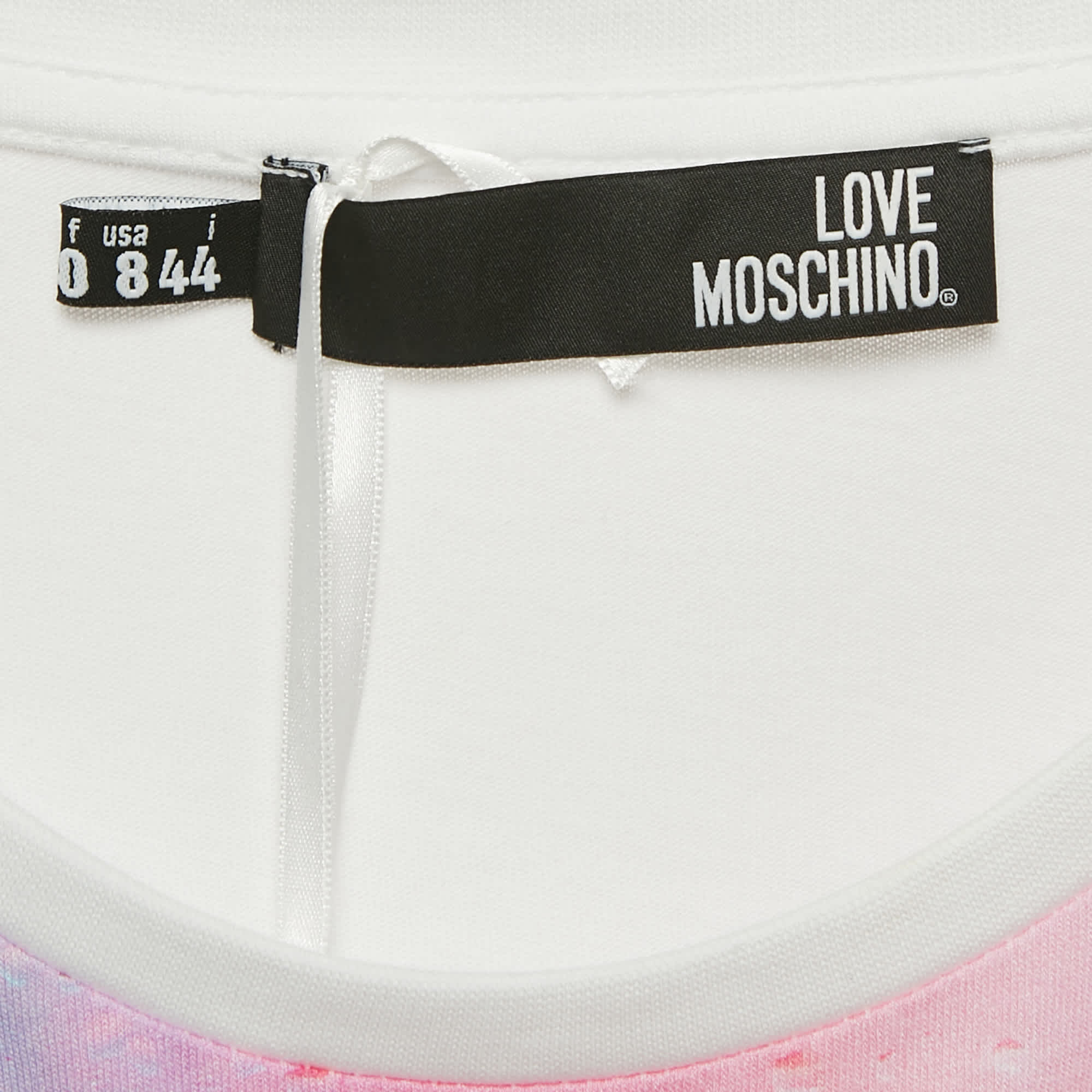 Love Moschino Pink Printed Jersey T - Shirt