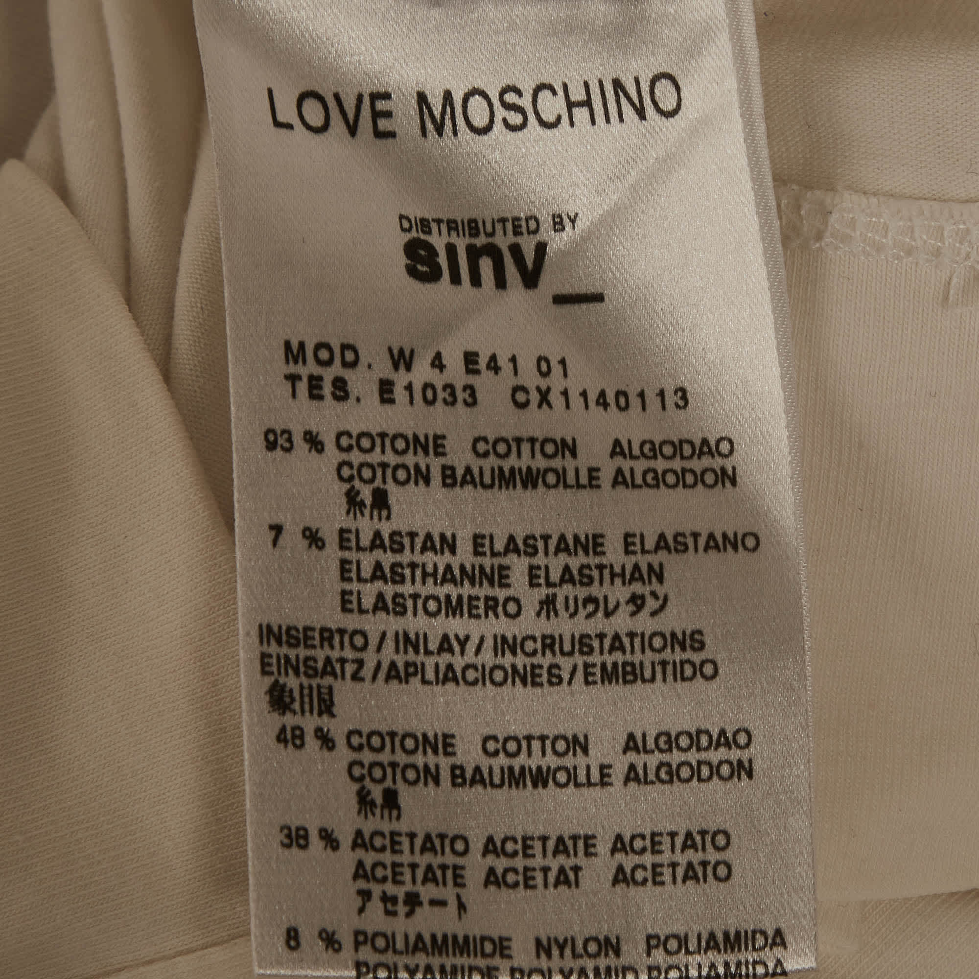 Love Moschino White Jersey Ruffled Sleeveless T - Shirt
