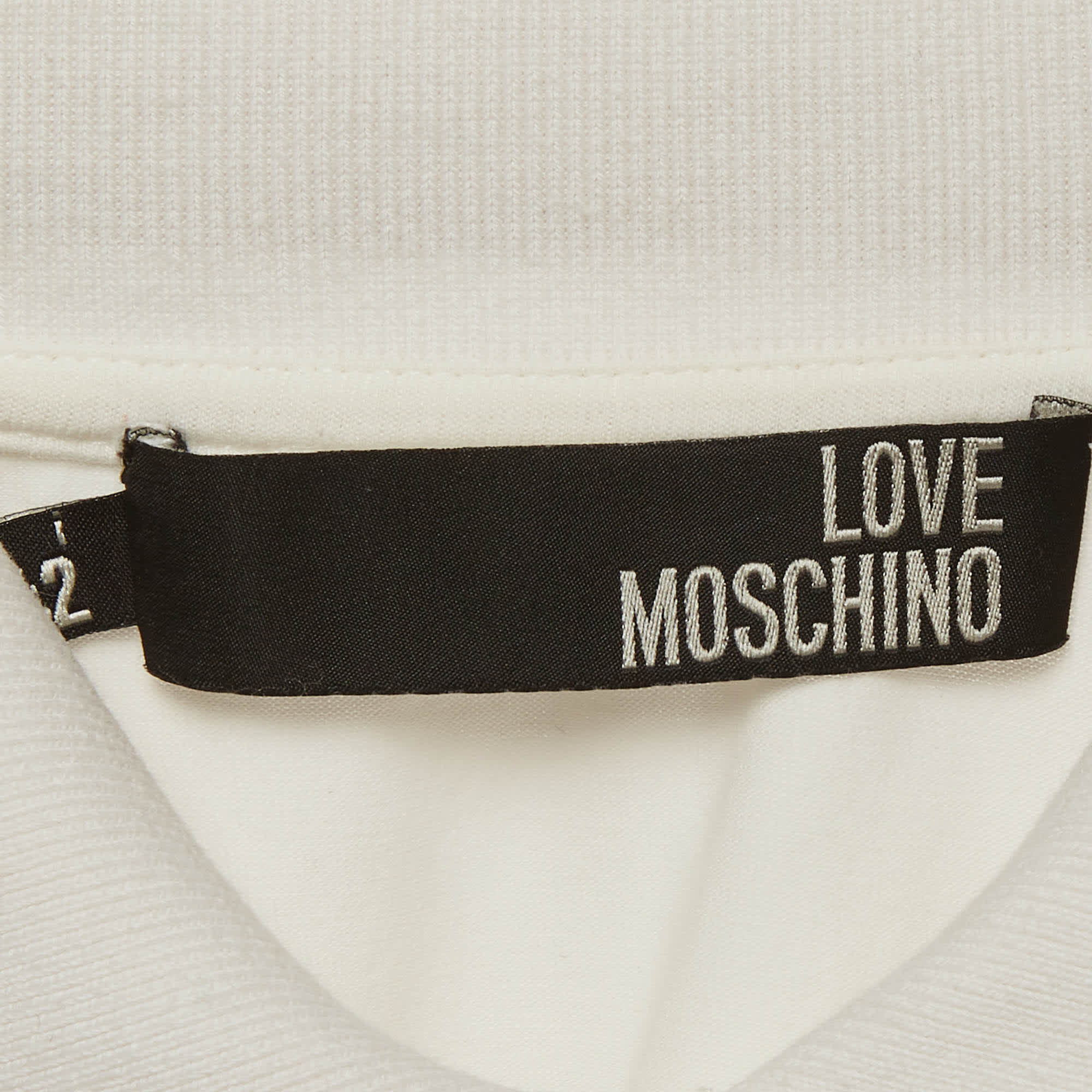 Love Moschino White Jersey Ruffled Sleeveless T - Shirt