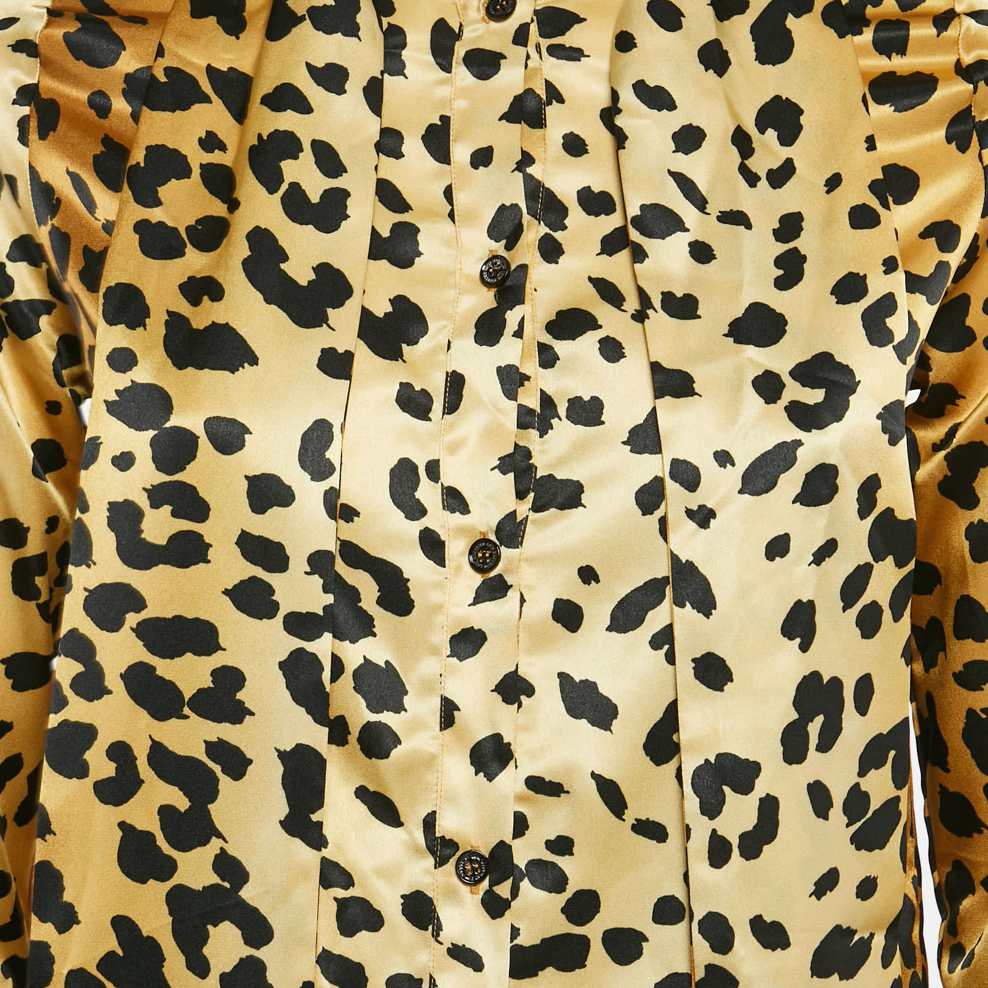 Love Moschino Brown Leopard Print Satin Mini Dress
