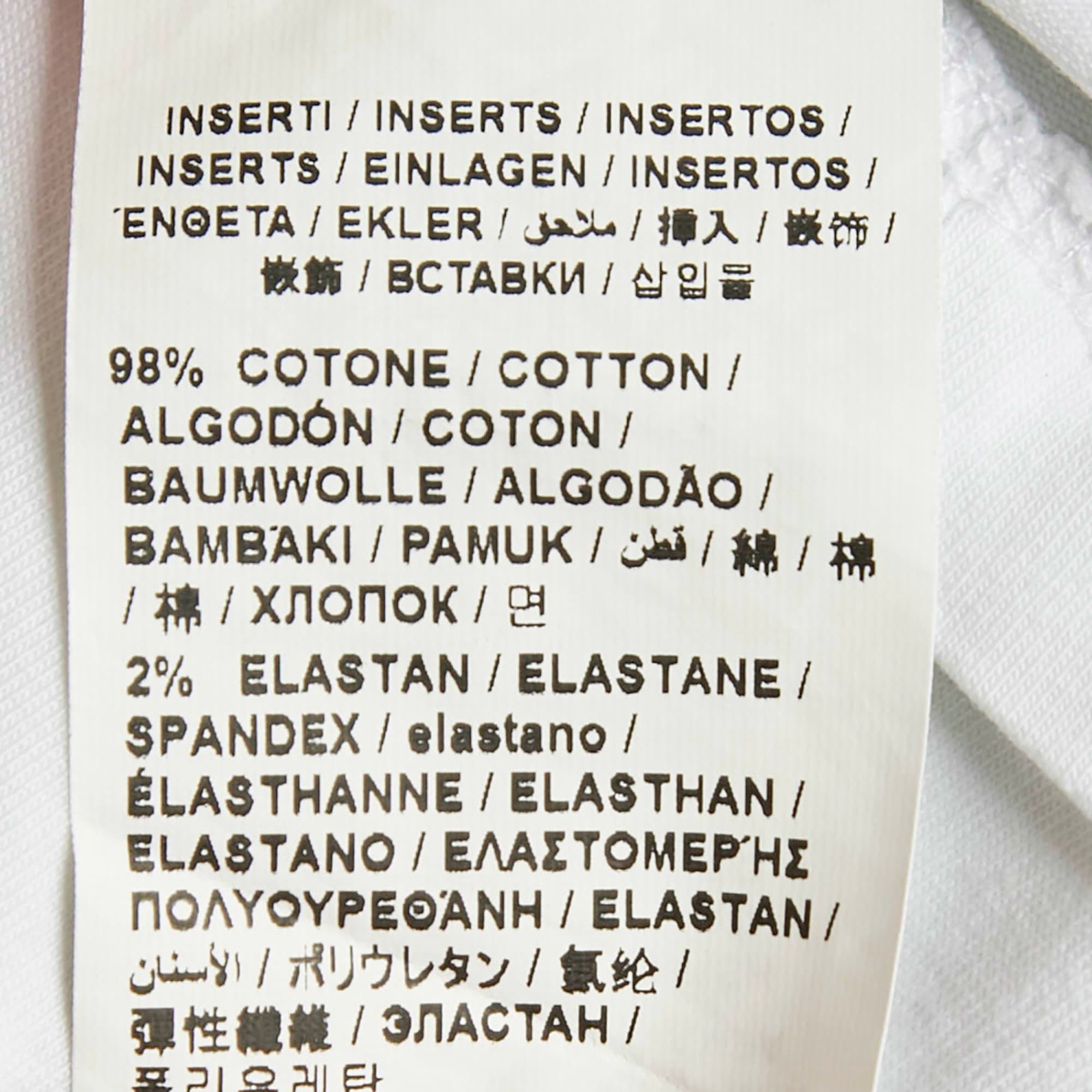 Love Moschino White Logo Graphic Jersey Knit T - Shirt