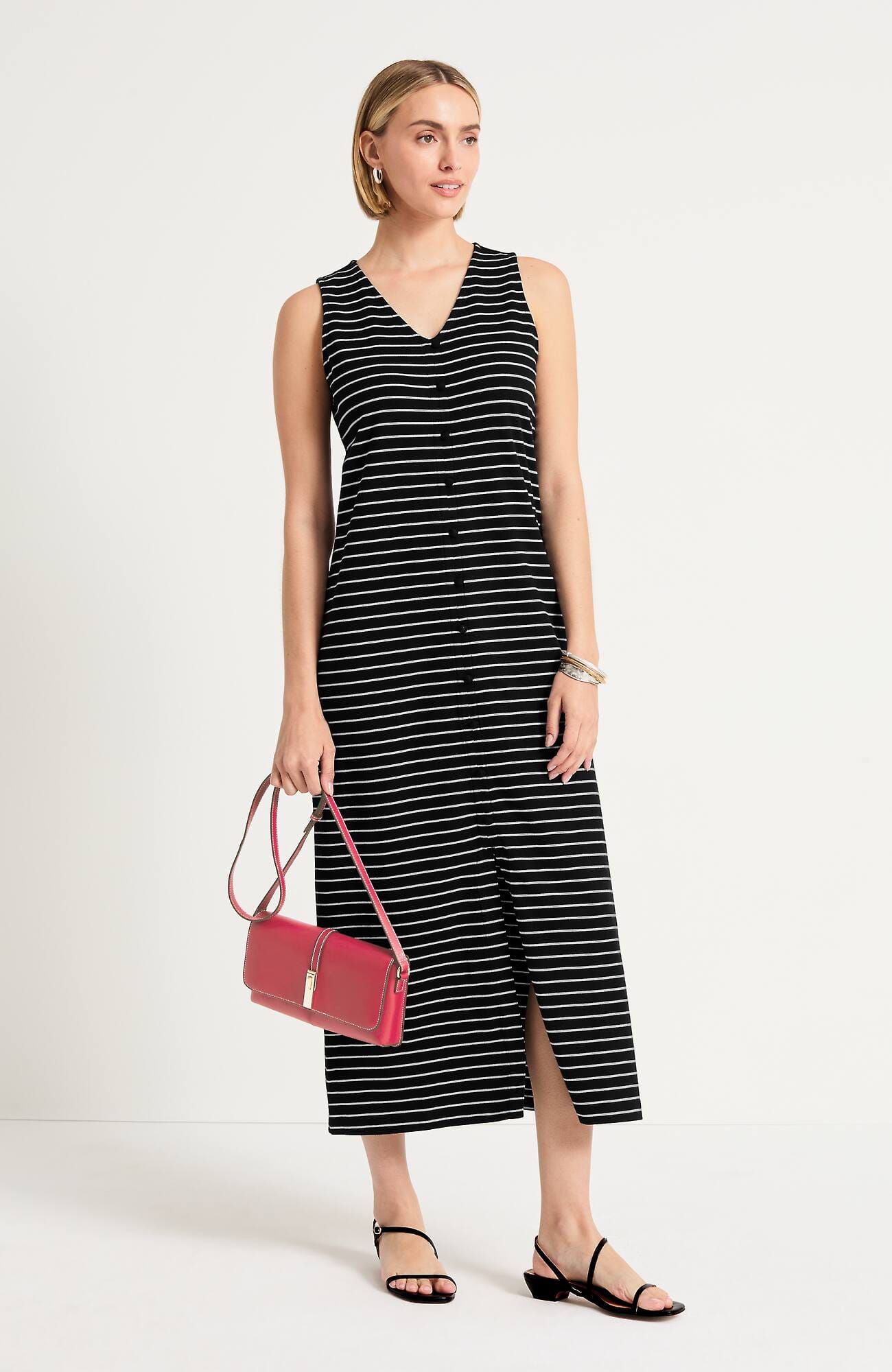 Knit Women's Knit Stripe Maxi Dress