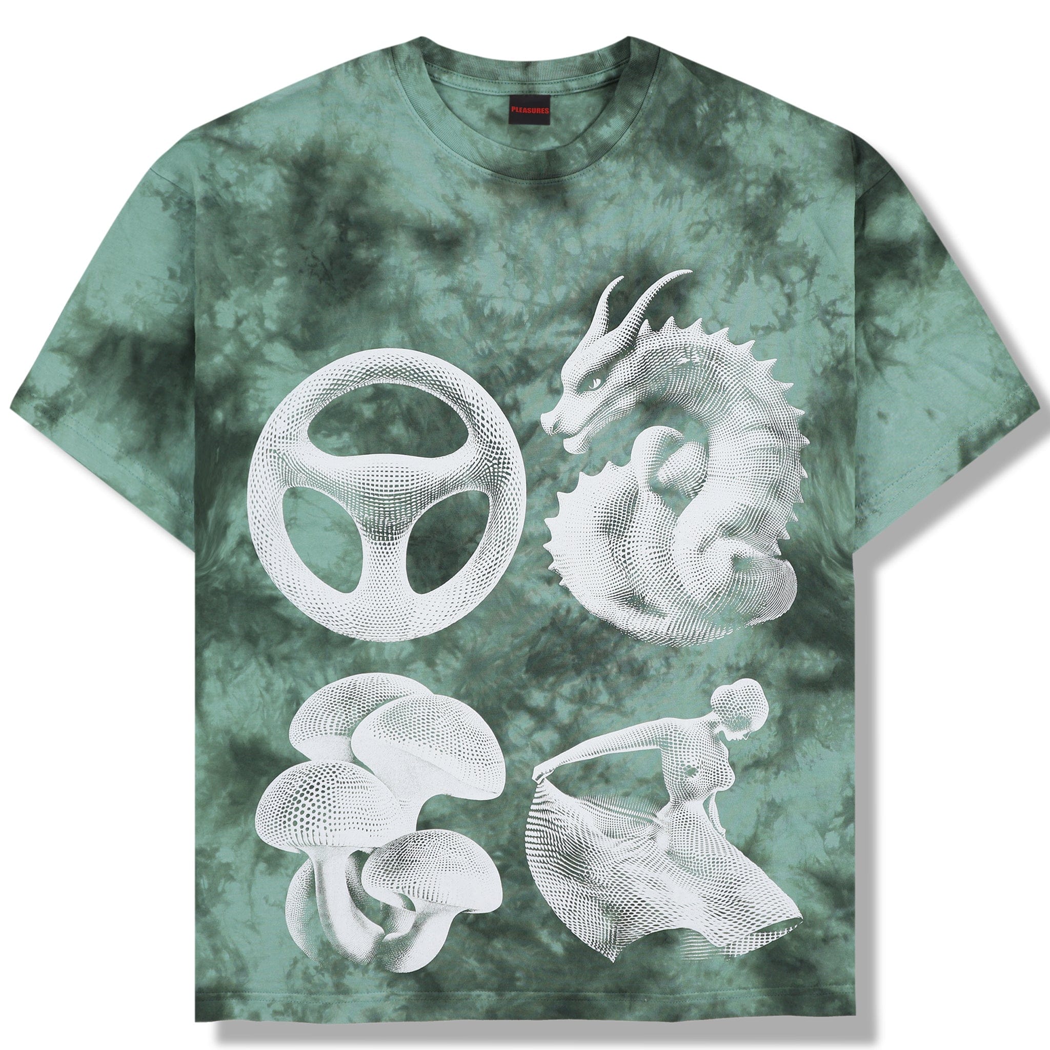Pleasures DISFUNCTION T-Shirt ( GREENDYE)